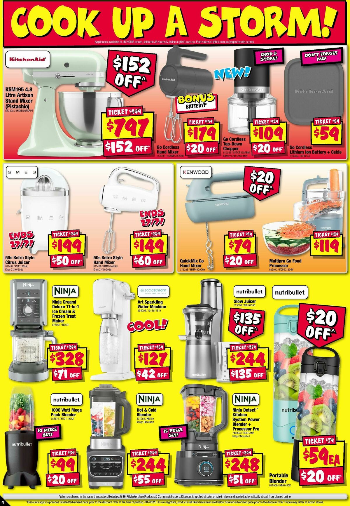 JB Hi-Fi Home Appliance Sellout Catalogues from 17 July