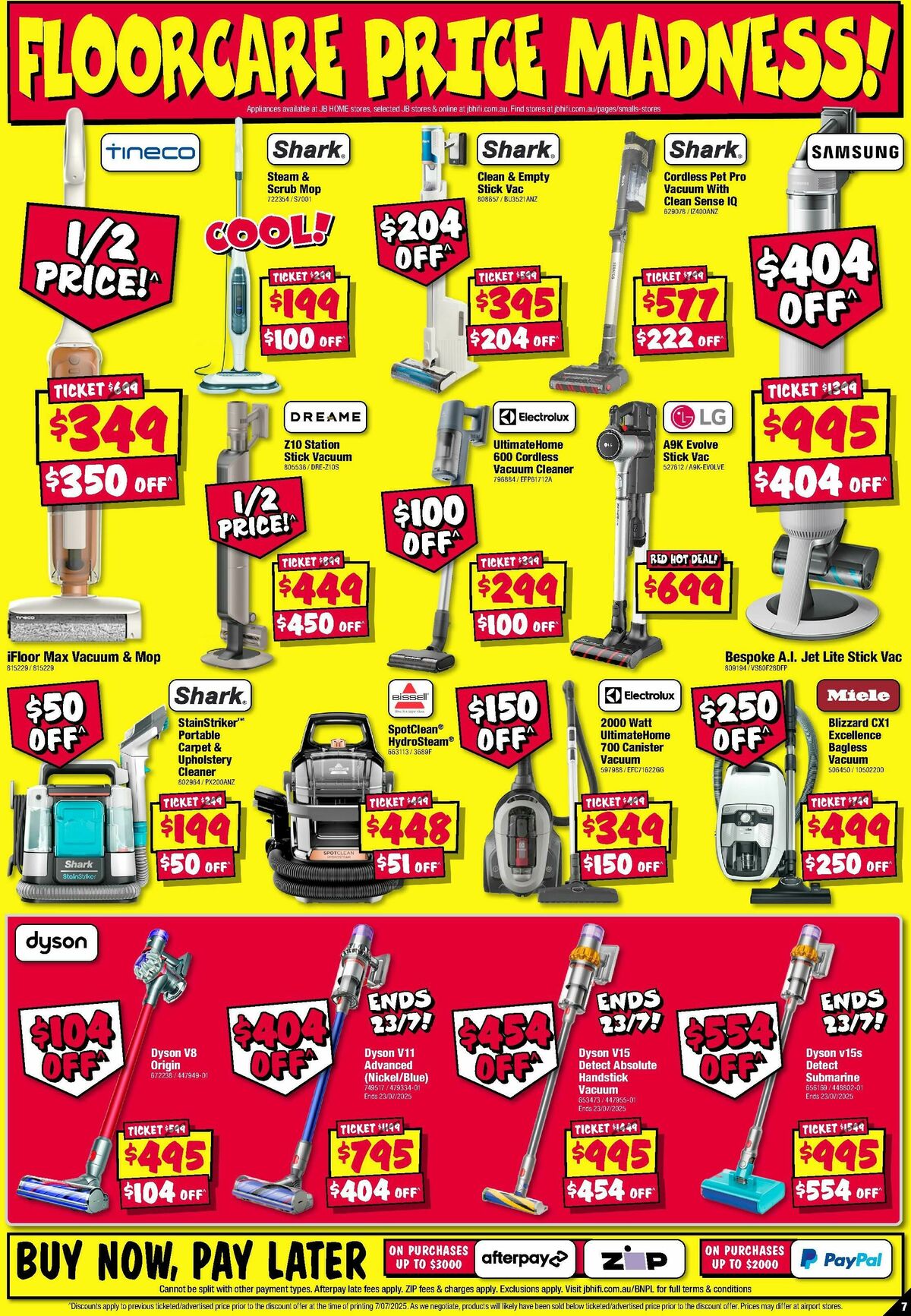 JB Hi-Fi Home Appliance Sellout Catalogues from 17 July