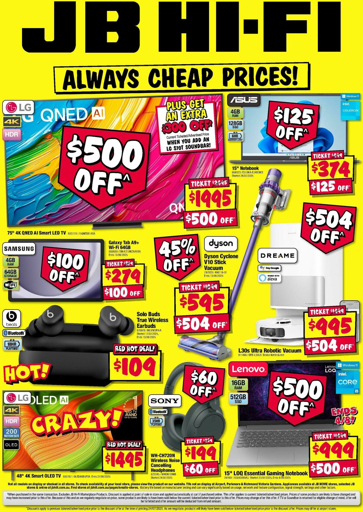 JB Hi-Fi Catalogues from 31 July