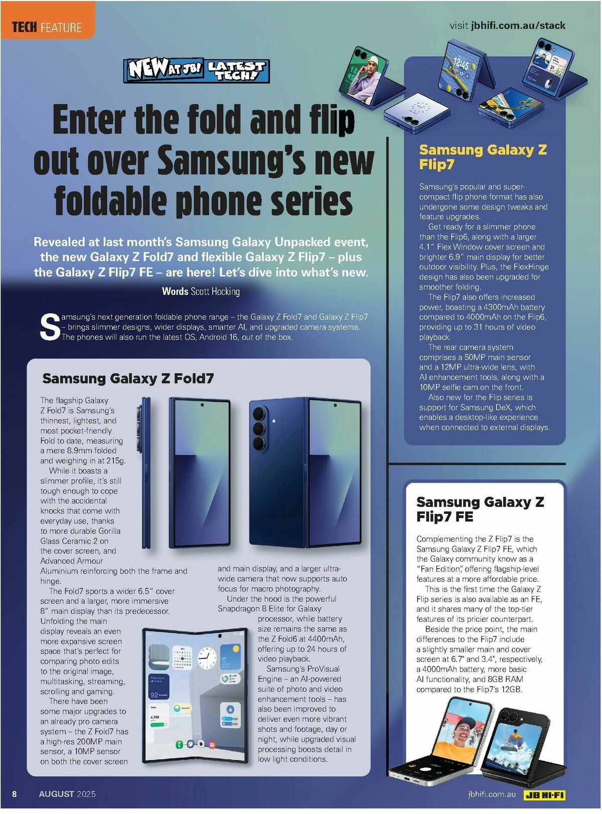 JB Hi-Fi Magazine August Catalogues from 1 August