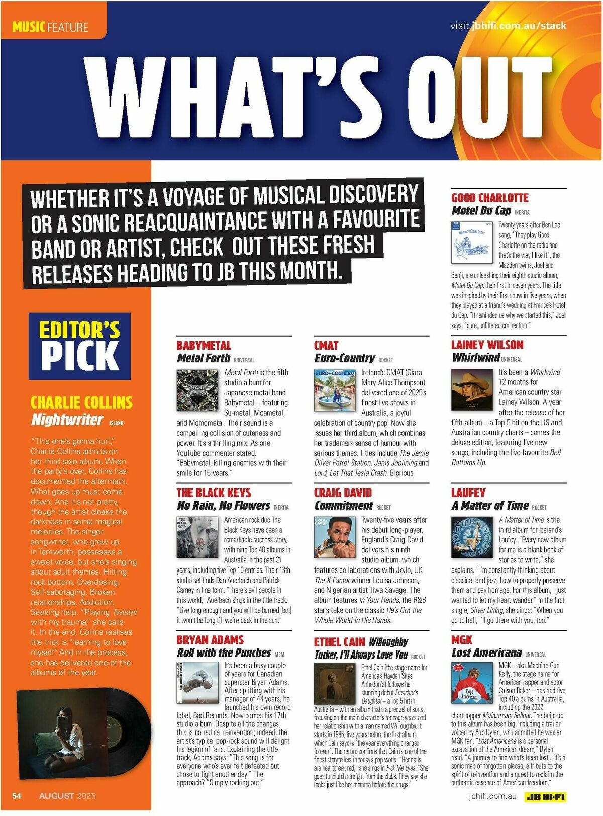 JB Hi-Fi Magazine August Catalogues from 1 August