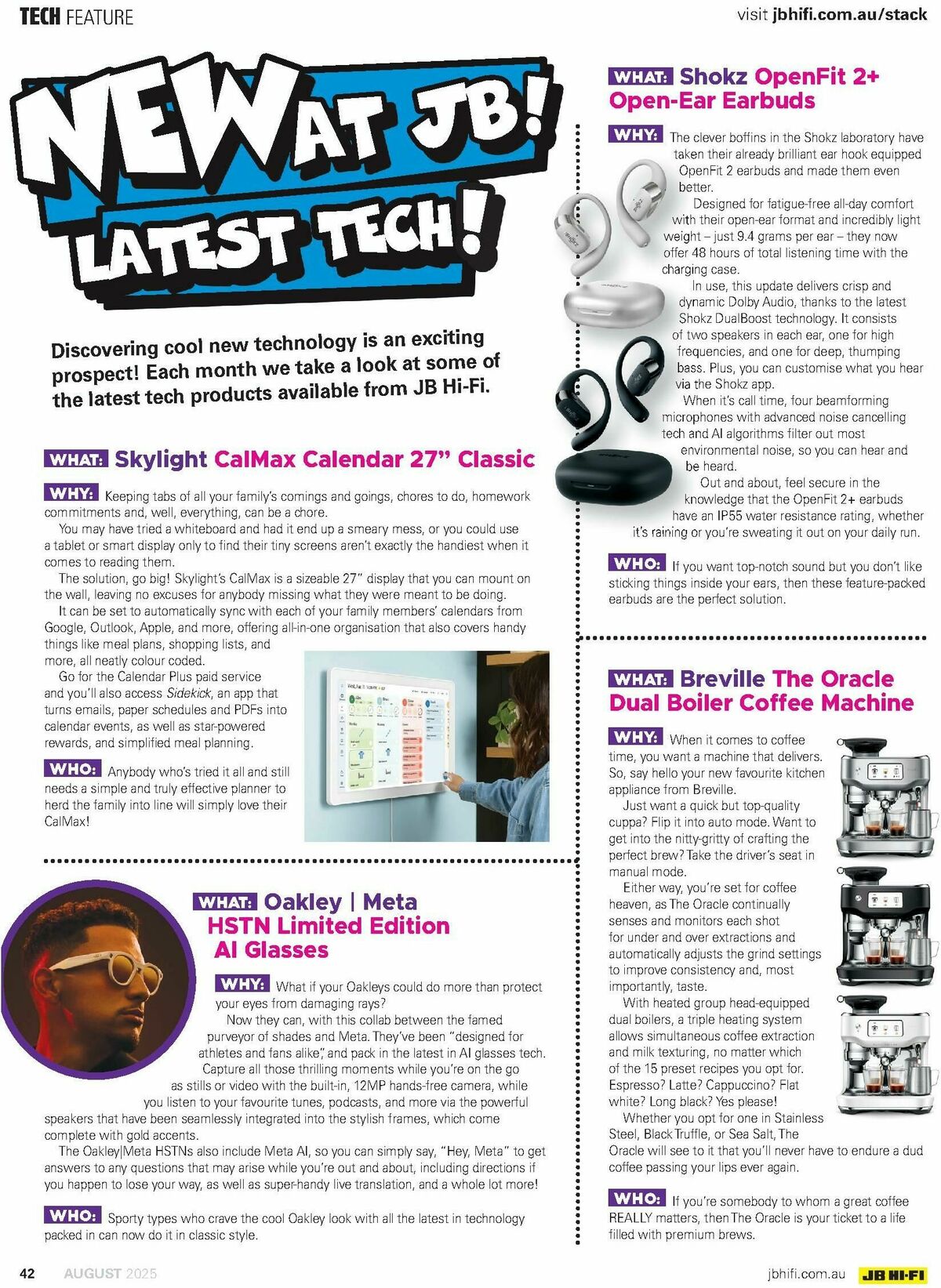 JB Hi-Fi Magazine August Catalogues from 1 August