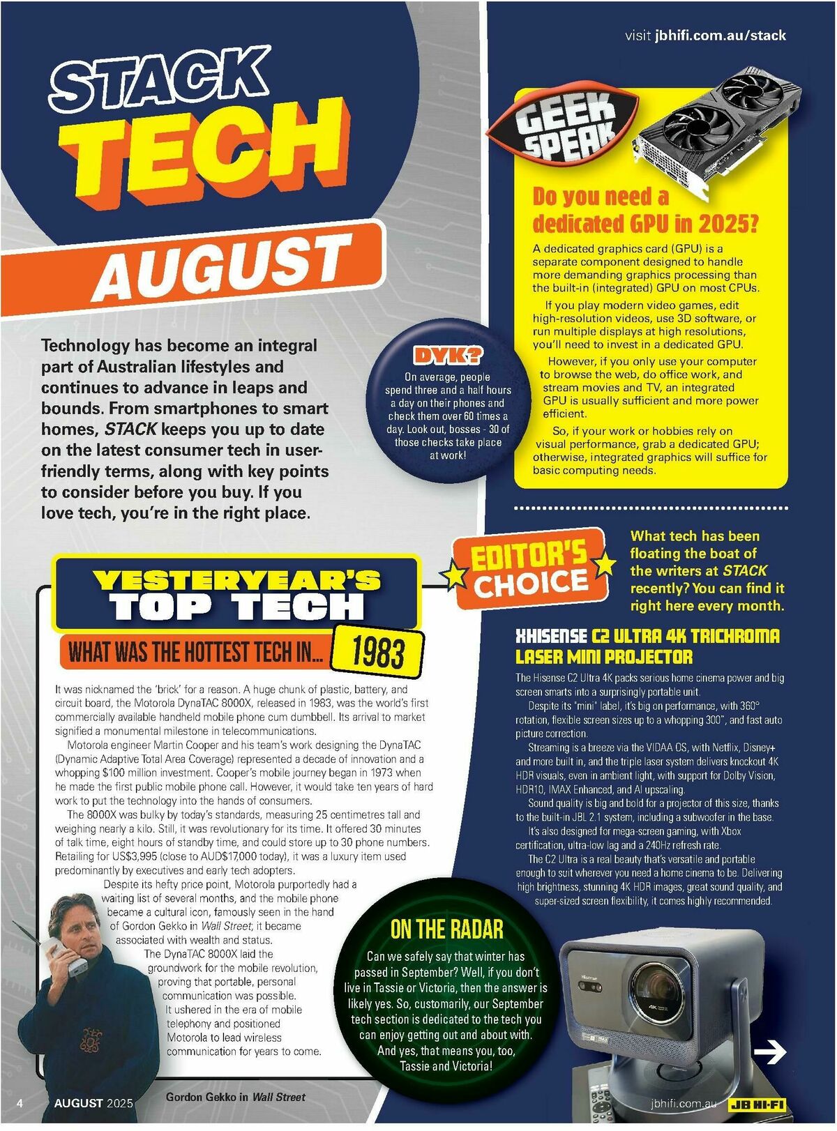 JB Hi-Fi Magazine August Catalogues from 1 August