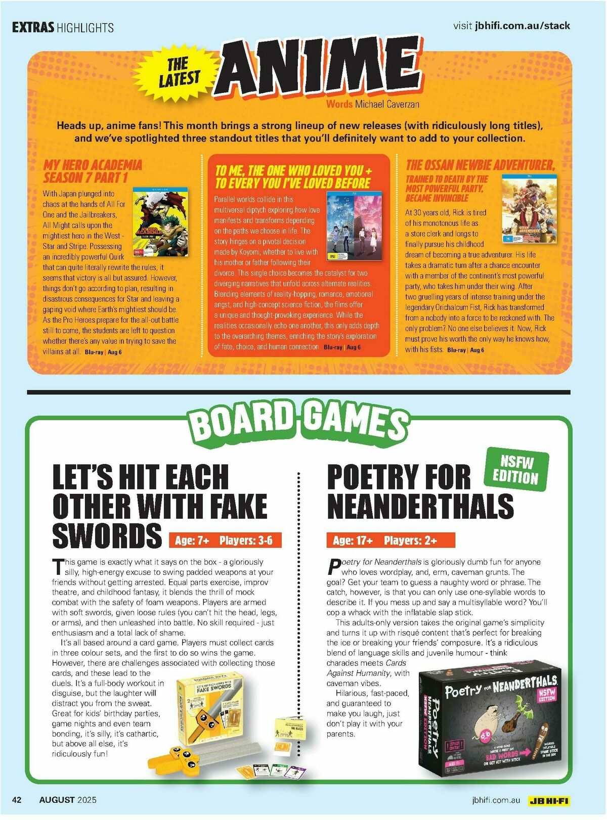 JB Hi-Fi Magazine August Catalogues from 1 August