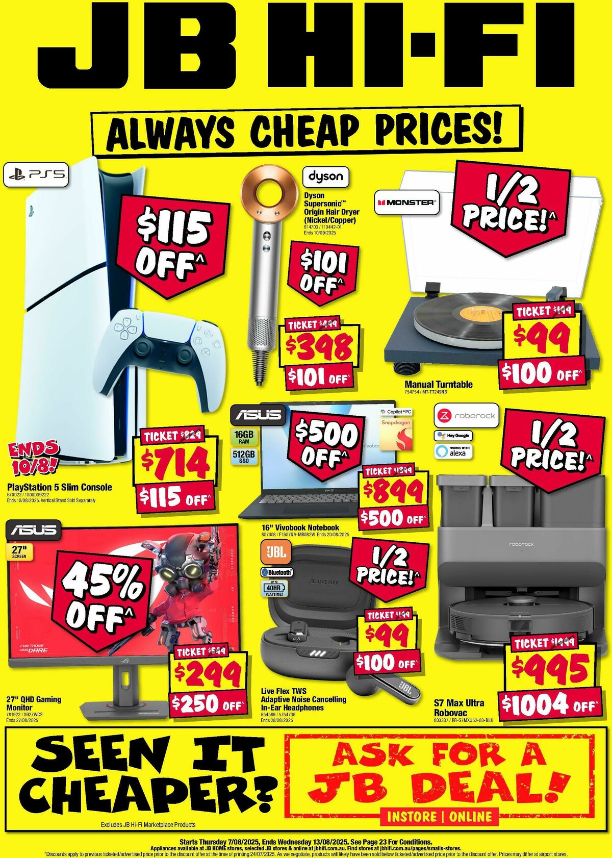 JB Hi-Fi Catalogues from 7 August