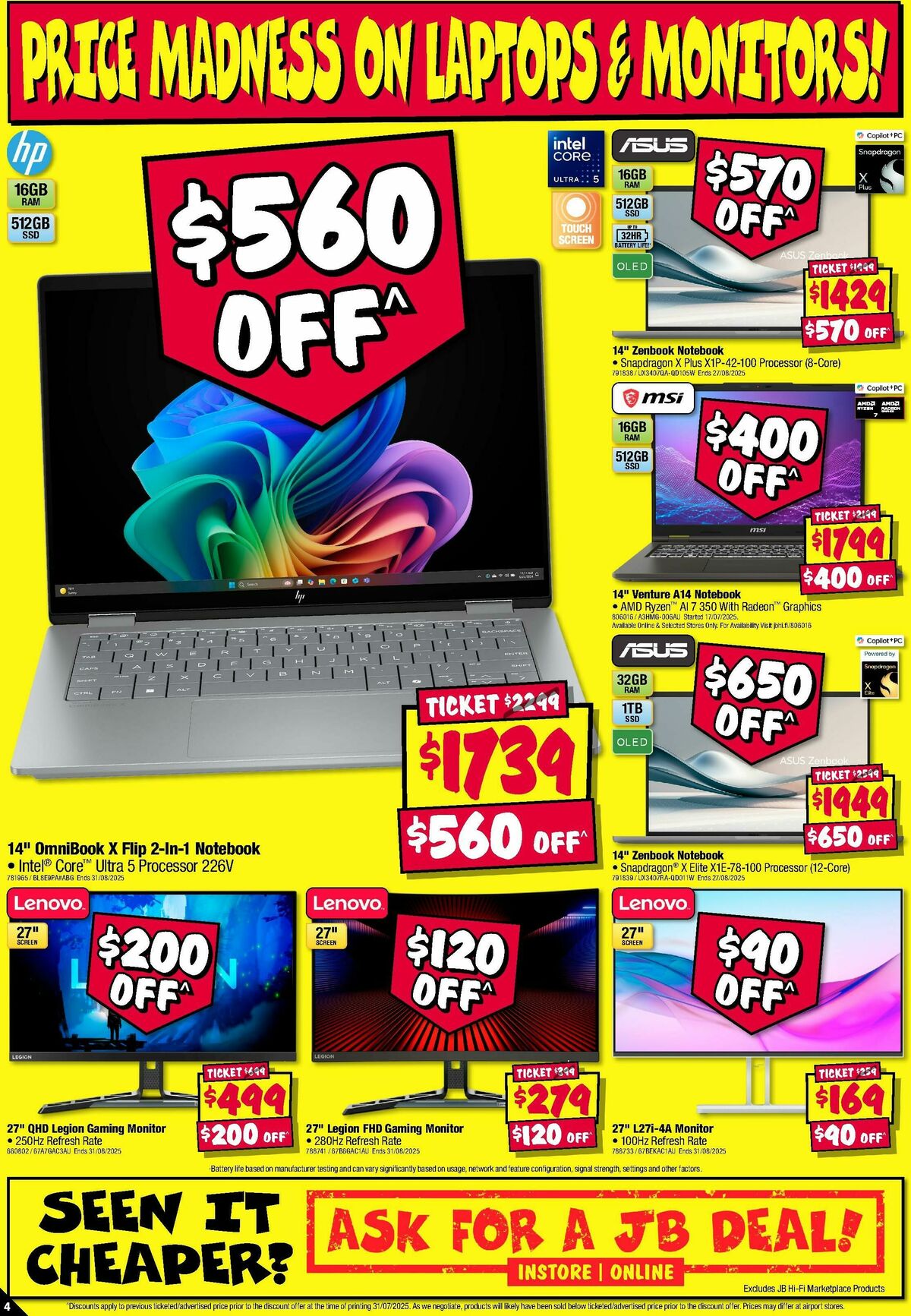 JB Hi-Fi Catalogues from 14 August