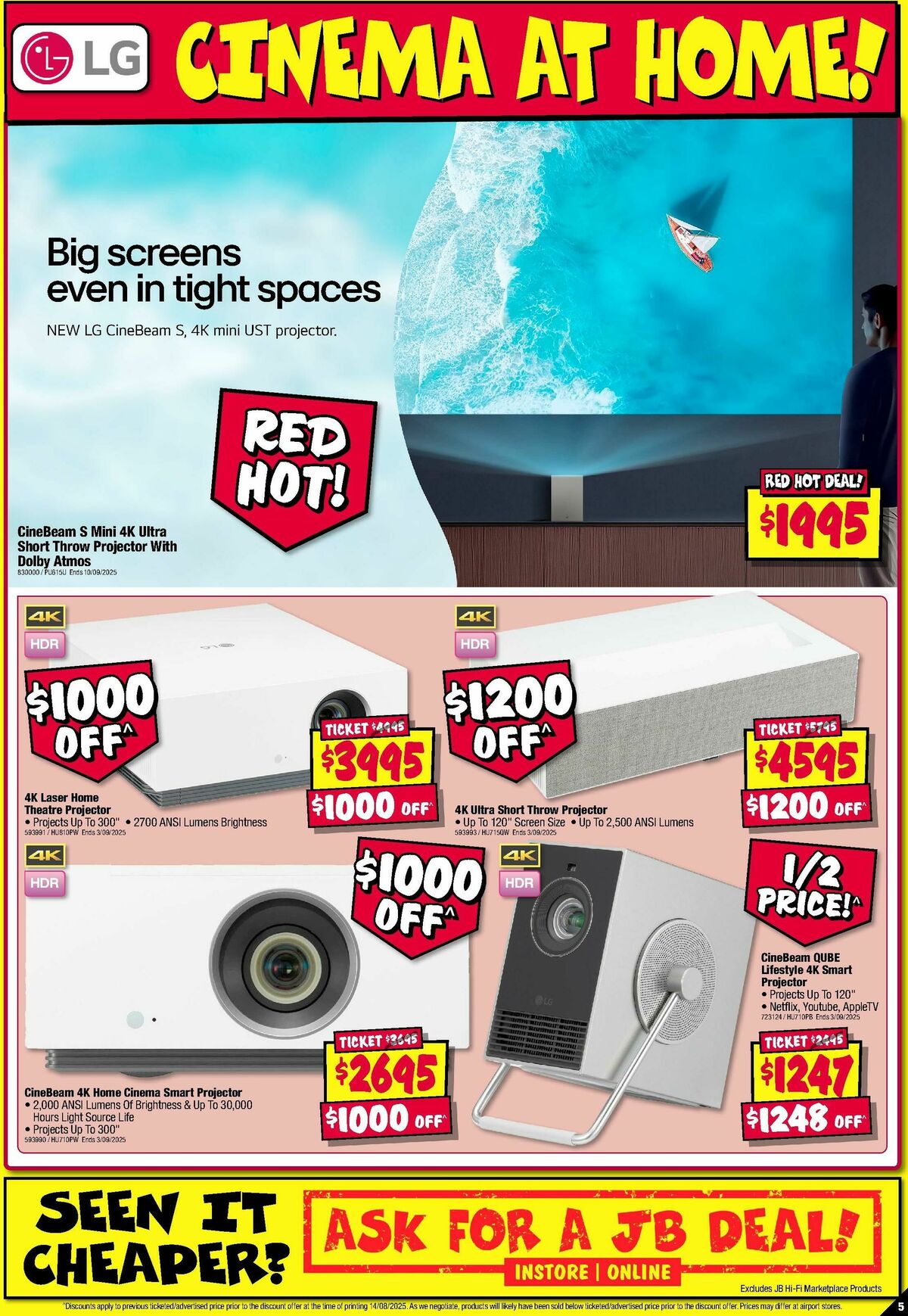 JB Hi-Fi Catalogues from 21 August