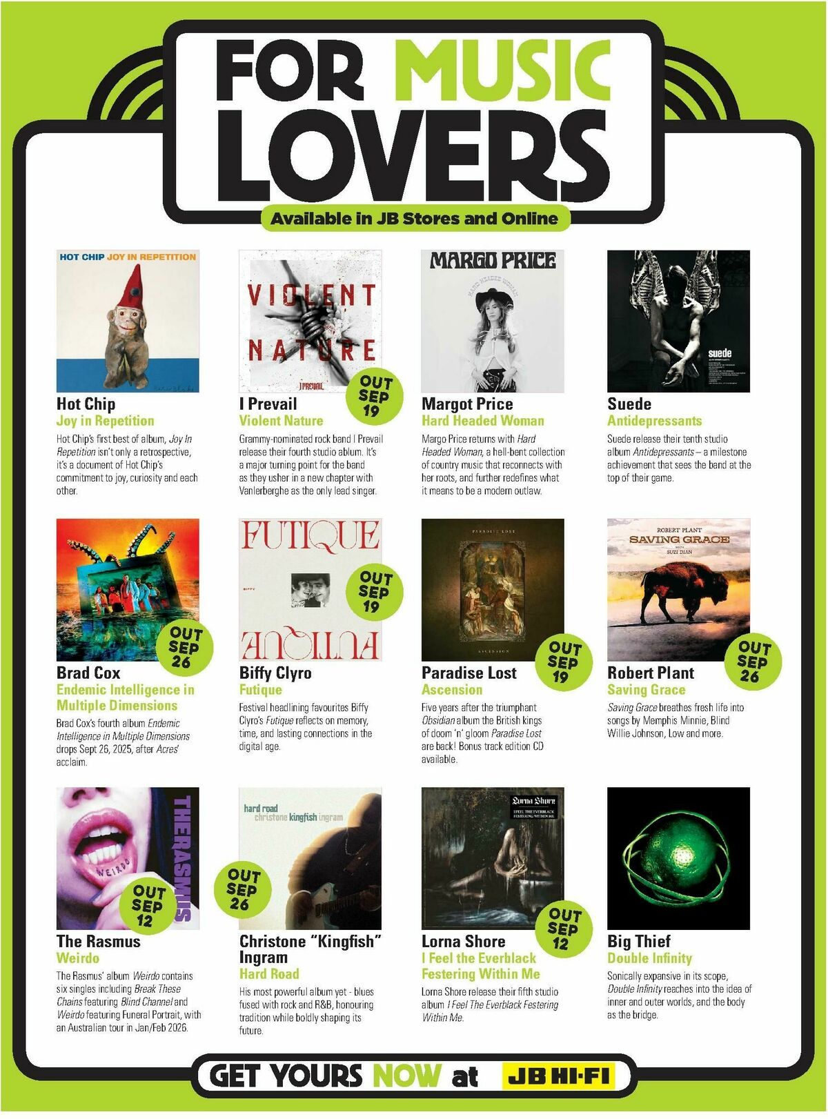 JB Hi-Fi Magazine September Catalogues from 1 September