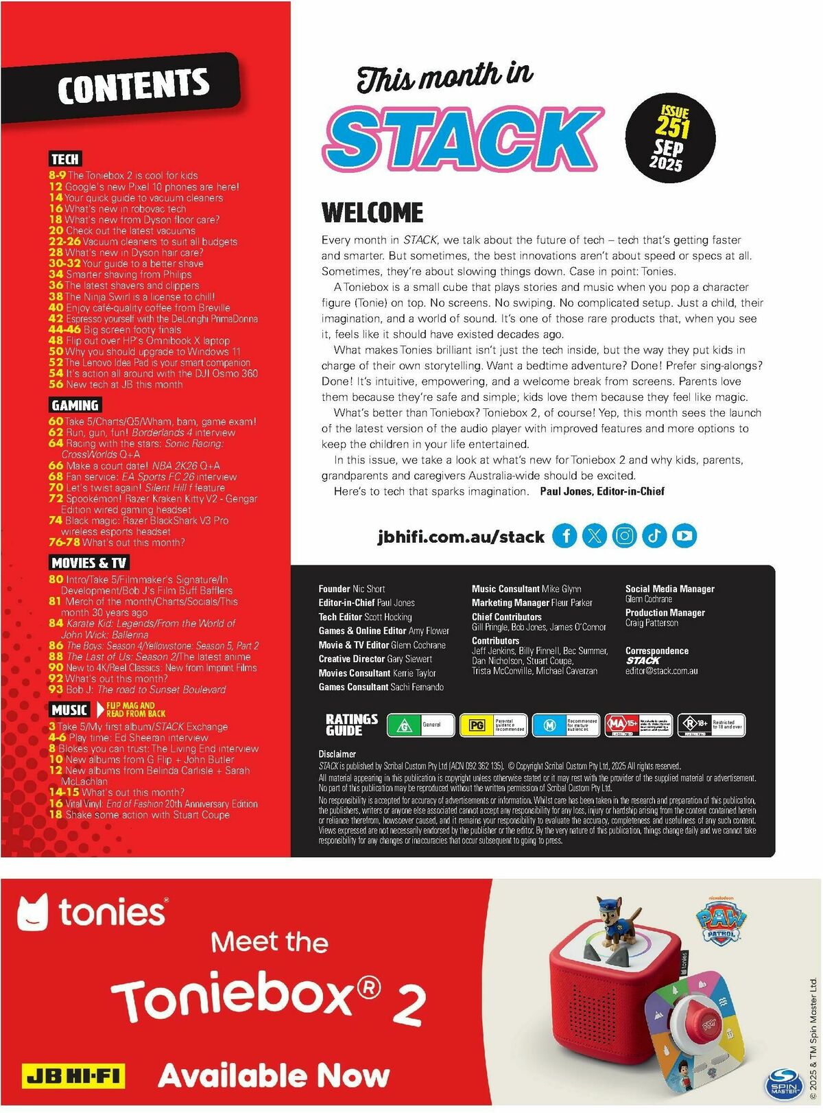 JB Hi-Fi Magazine September Catalogues from 1 September