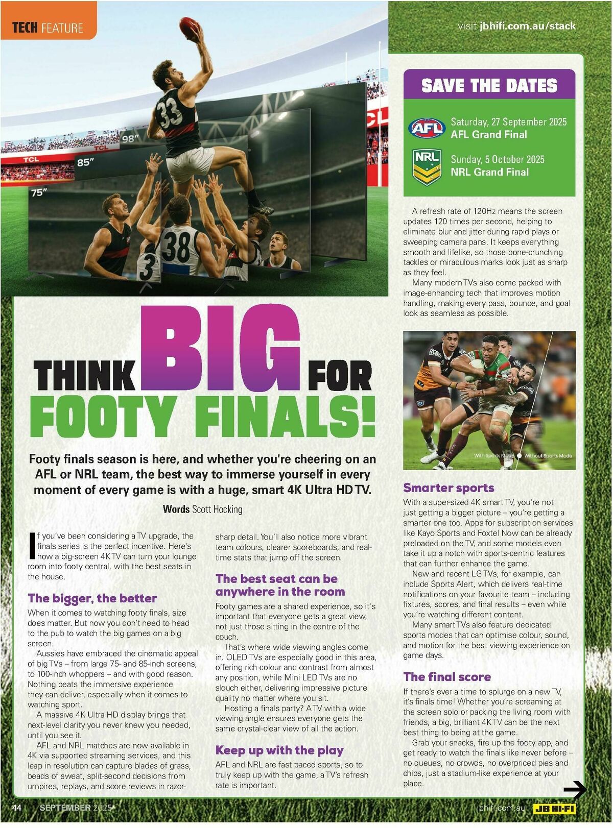 JB Hi-Fi Magazine September Catalogues from 1 September