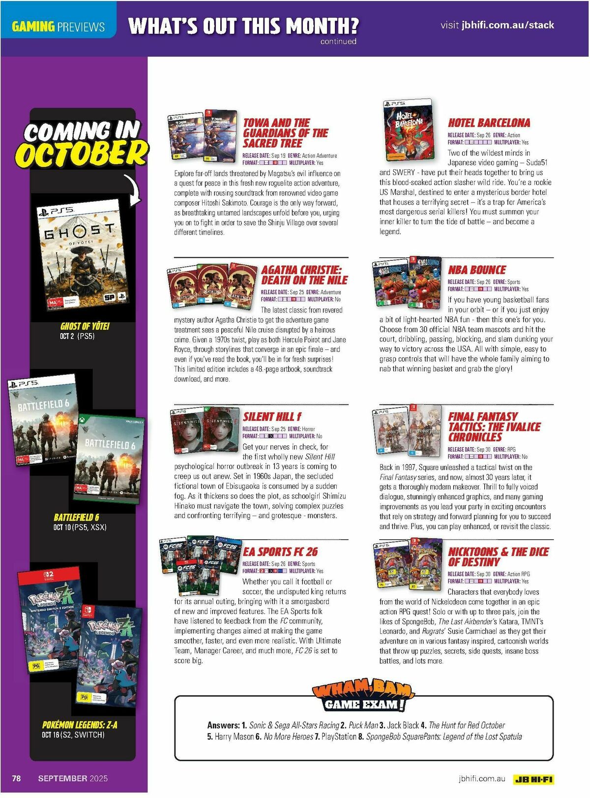 JB Hi-Fi Magazine September Catalogues from 1 September
