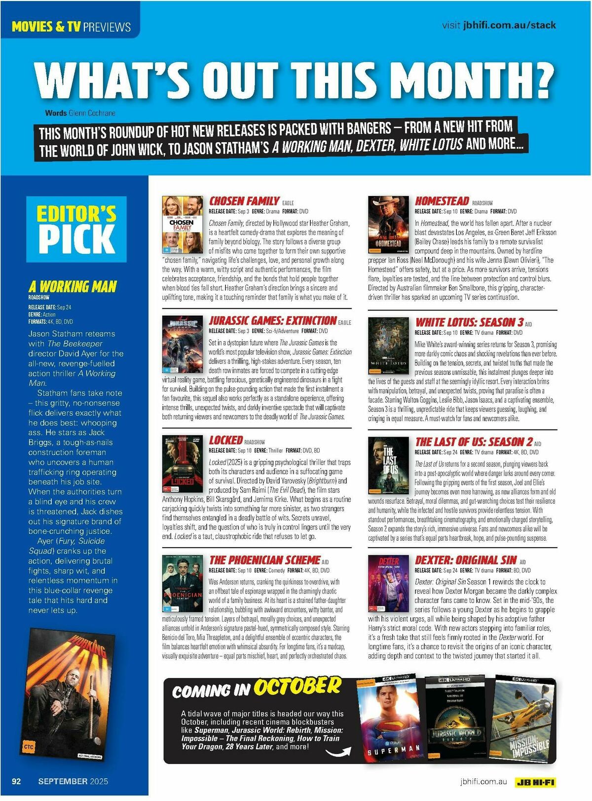 JB Hi-Fi Magazine September Catalogues from 1 September