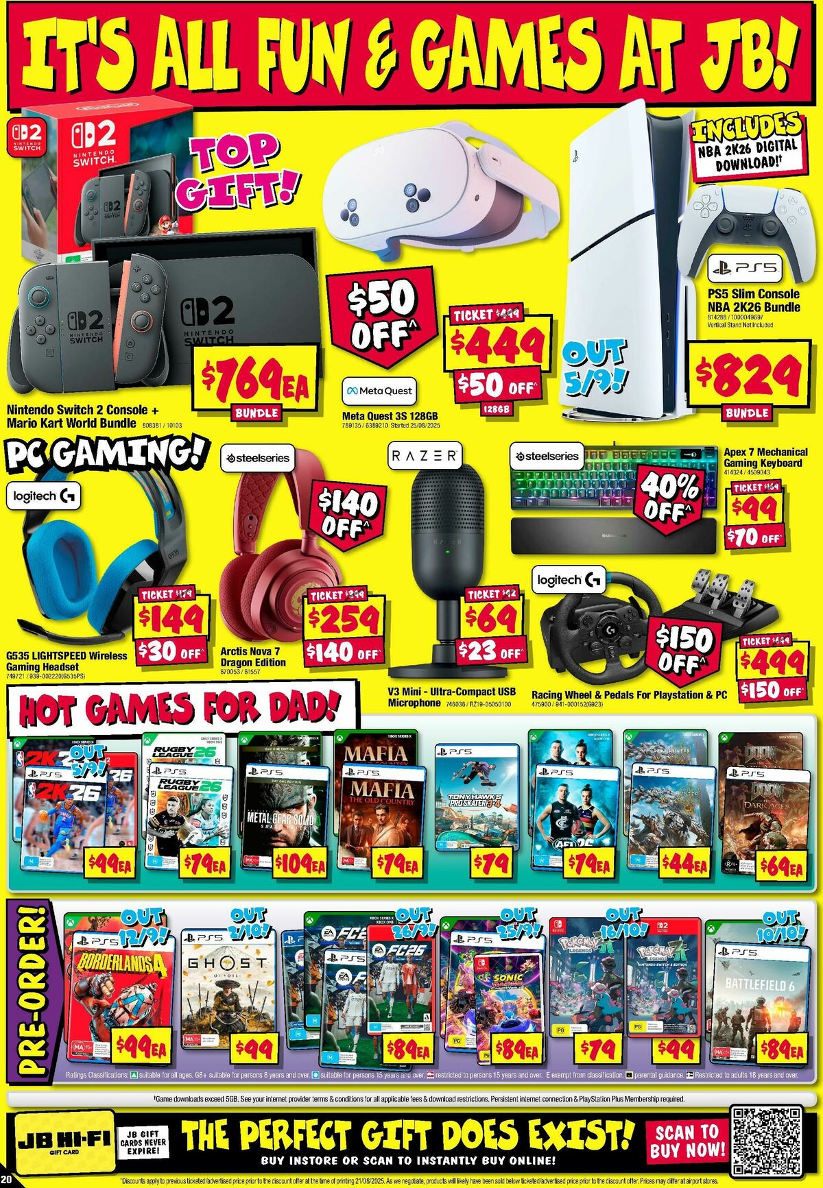 JB Hi-Fi Crackin Deals for Dad! Catalogues from 4 September