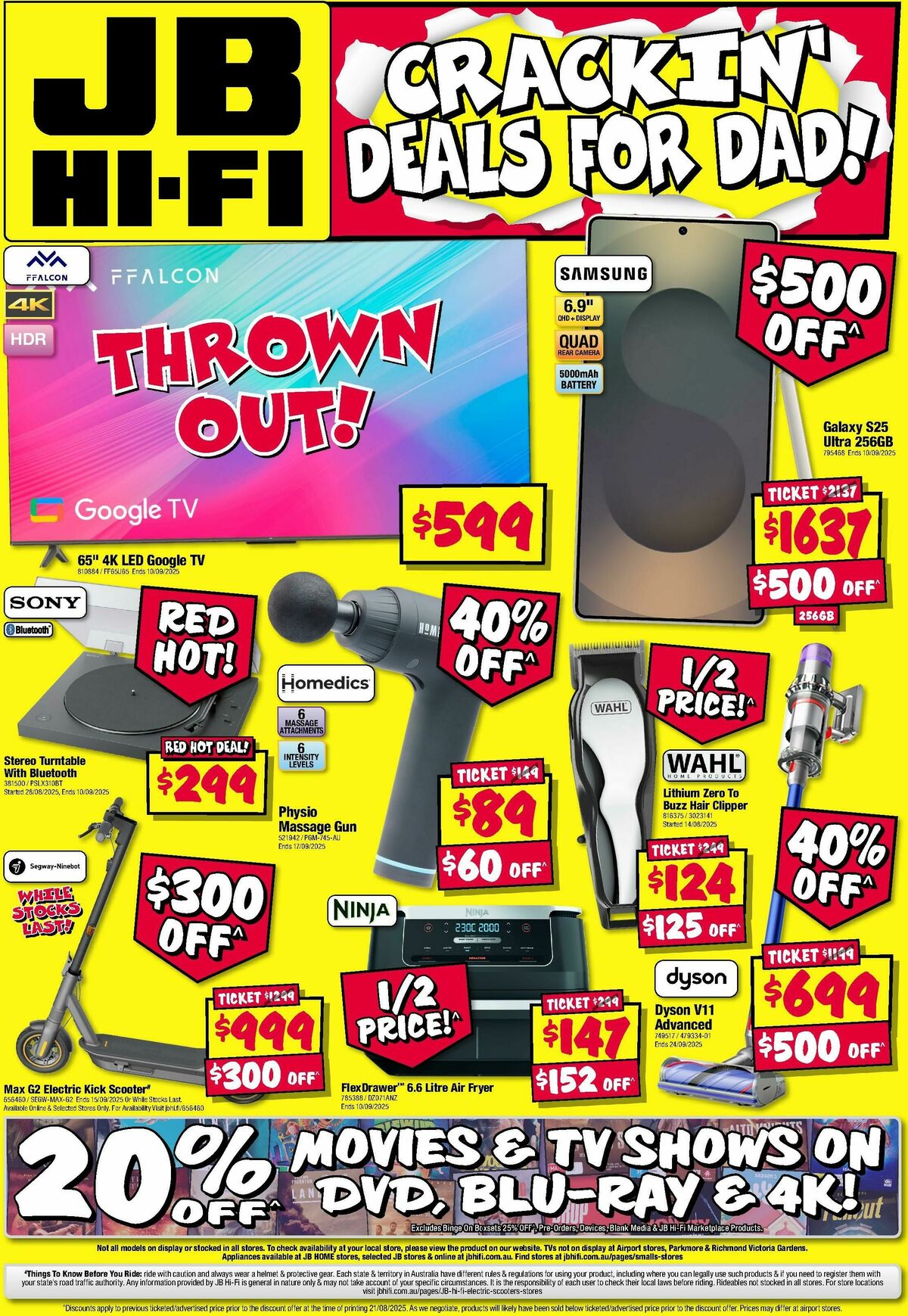 JB Hi-Fi Crackin Deals for Dad! Catalogues from 4 September