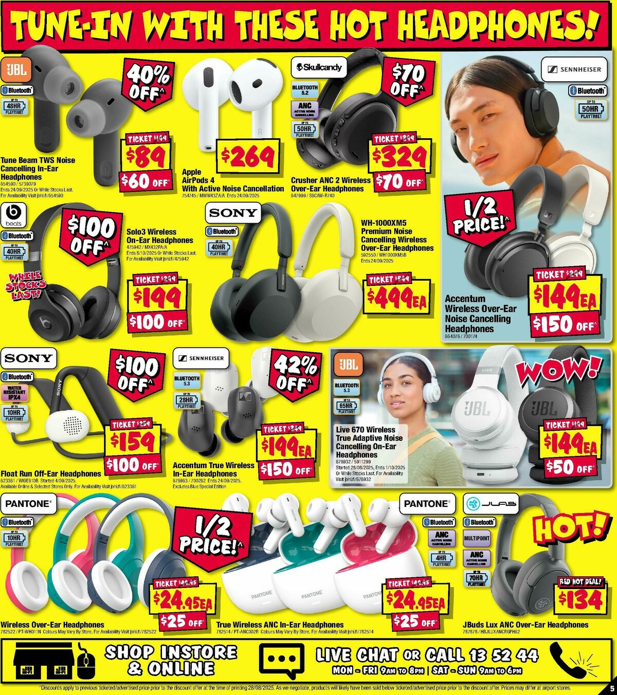JB Hi-Fi Catalogues from 11 September