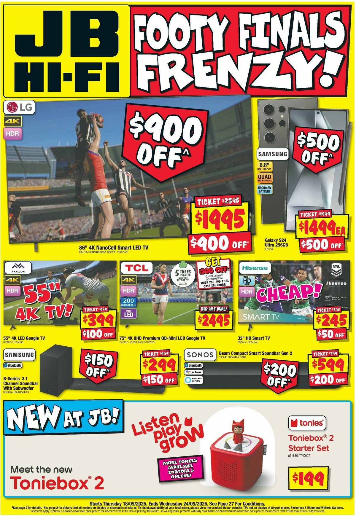 JB Hi-Fi Catalogues from 18 September