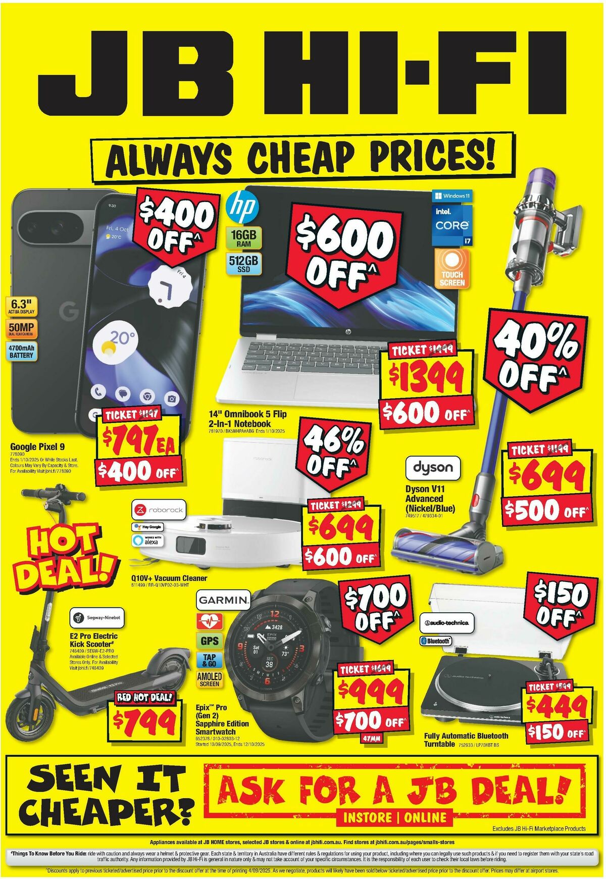 JB Hi-Fi Catalogues from 18 September