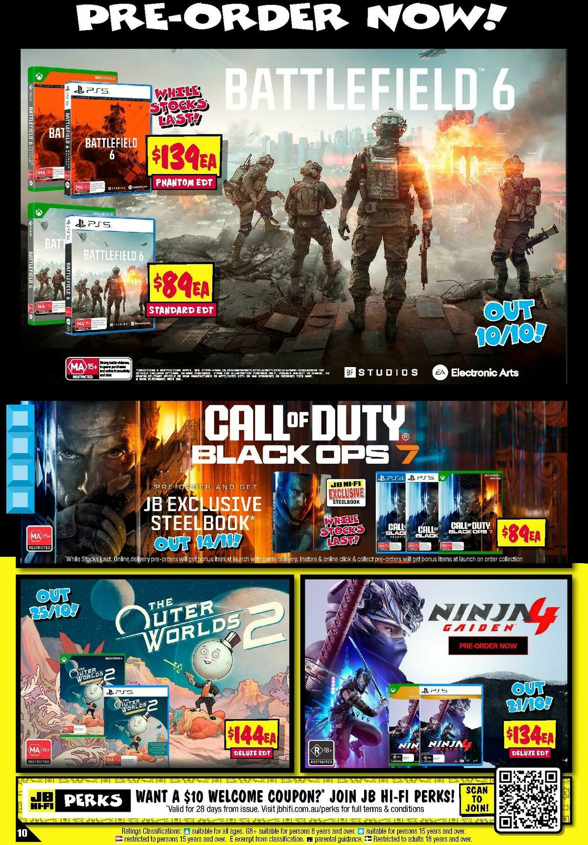 JB Hi-Fi Mega Gaming Sale Catalogues from 25 September
