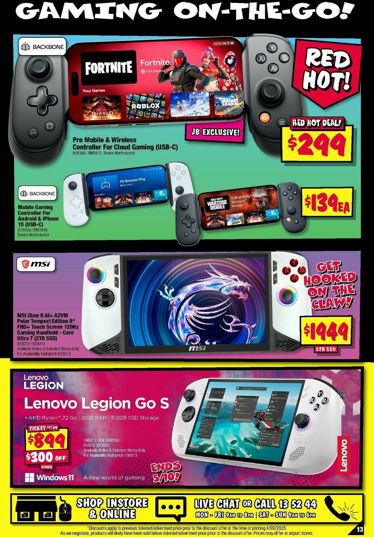 JB Hi-Fi Mega Gaming Sale Catalogues from 25 September
