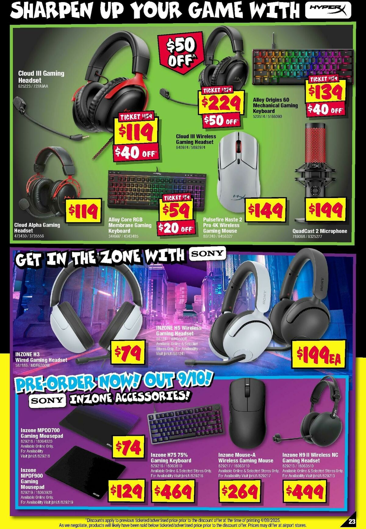 JB Hi-Fi Mega Gaming Sale Catalogues from 25 September