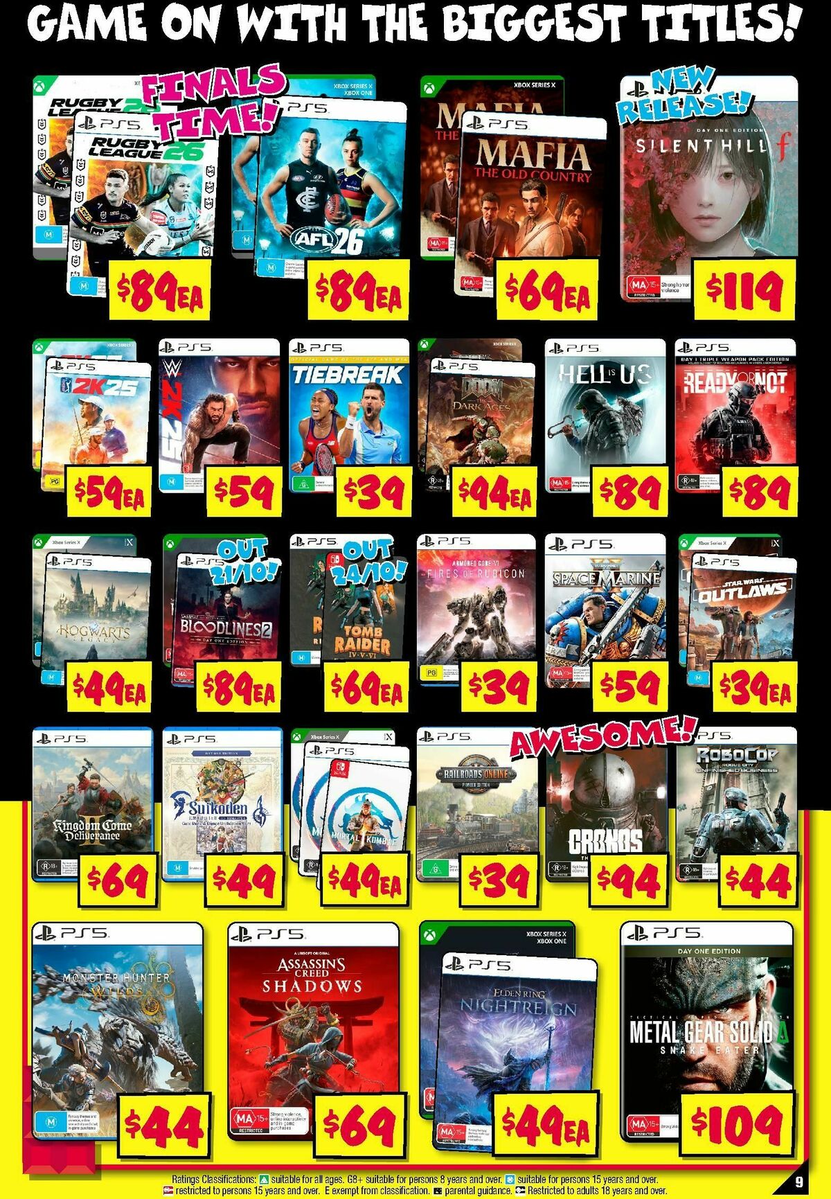 JB Hi-Fi Mega Gaming Sale Catalogues from 25 September