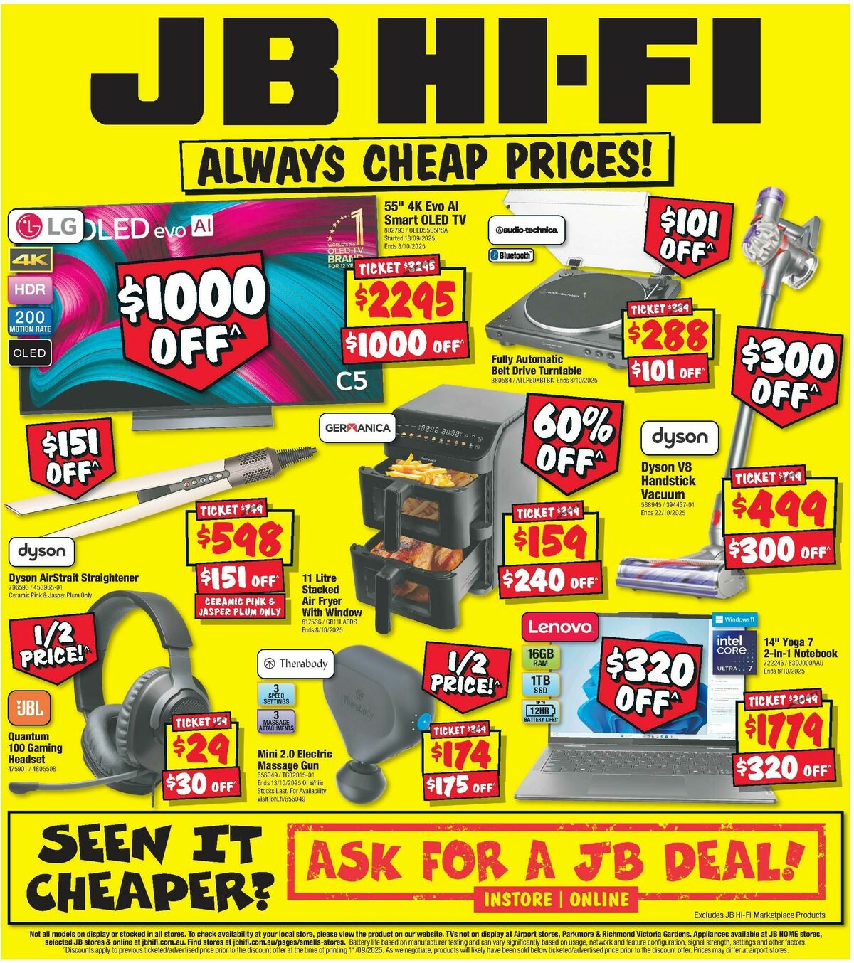 JB Hi-Fi Always Cheap Prices Catalogues from 25 September