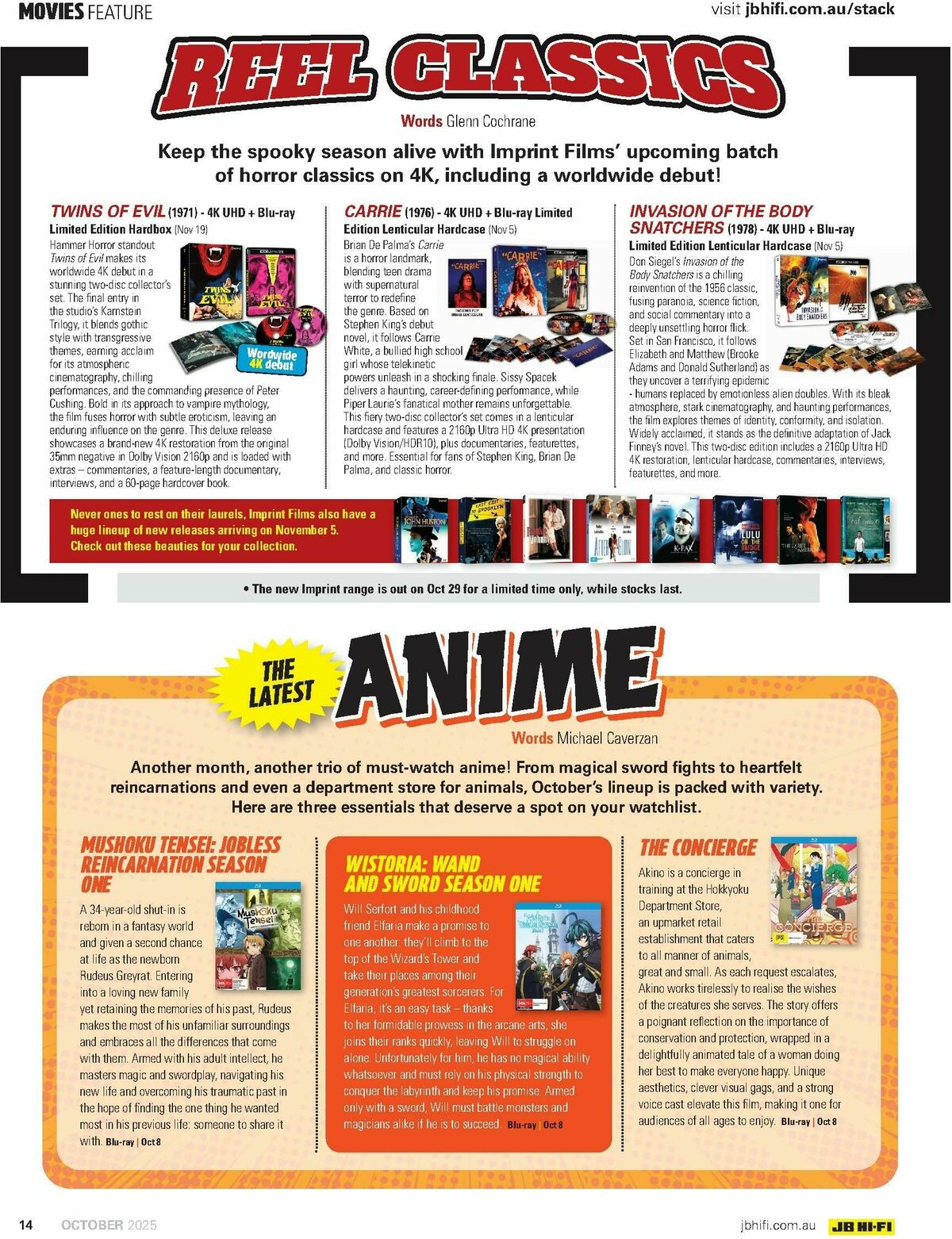 JB Hi-Fi Magazine October Catalogues from 1 October