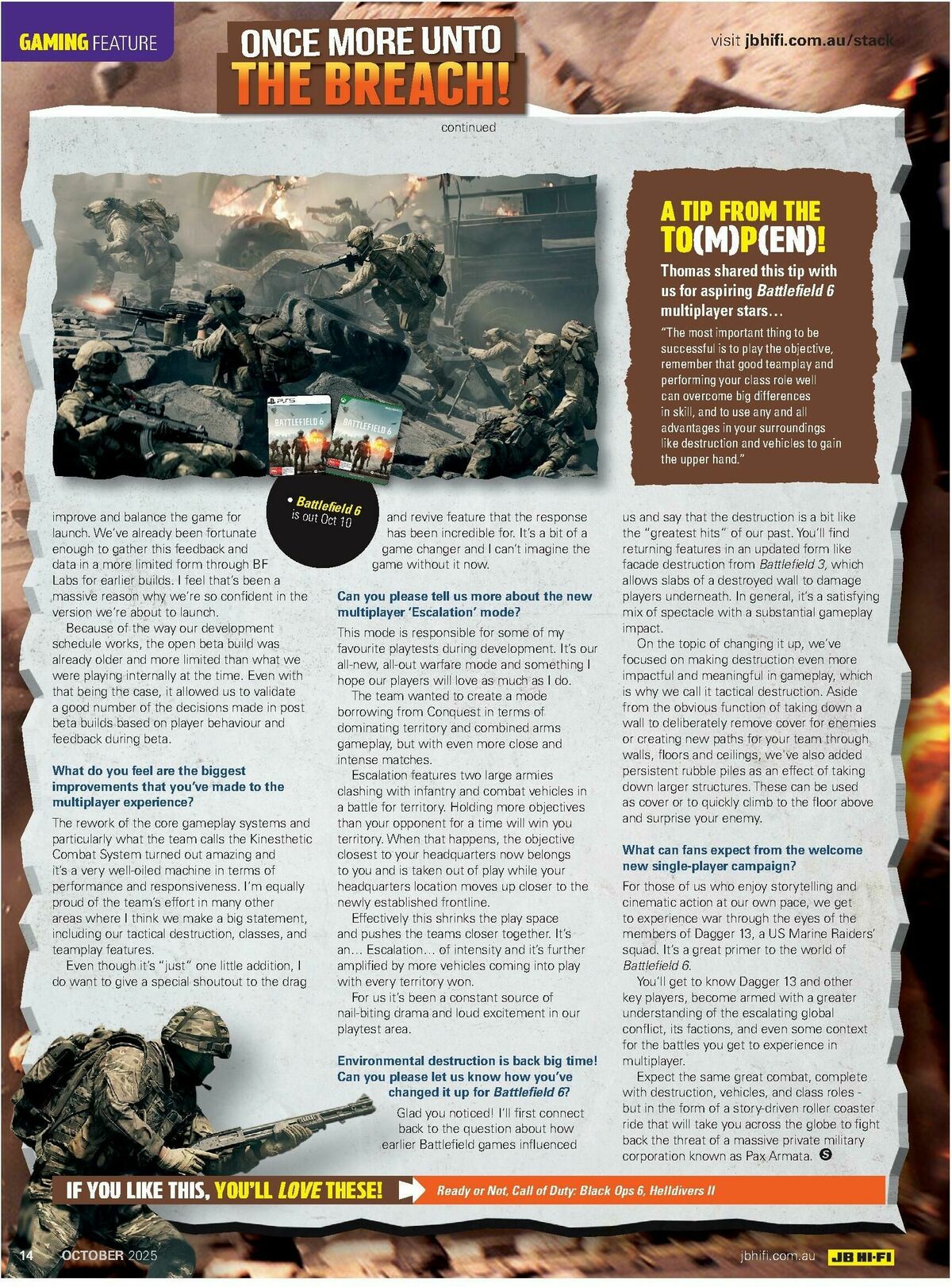 JB Hi-Fi Magazine October Catalogues from 1 October