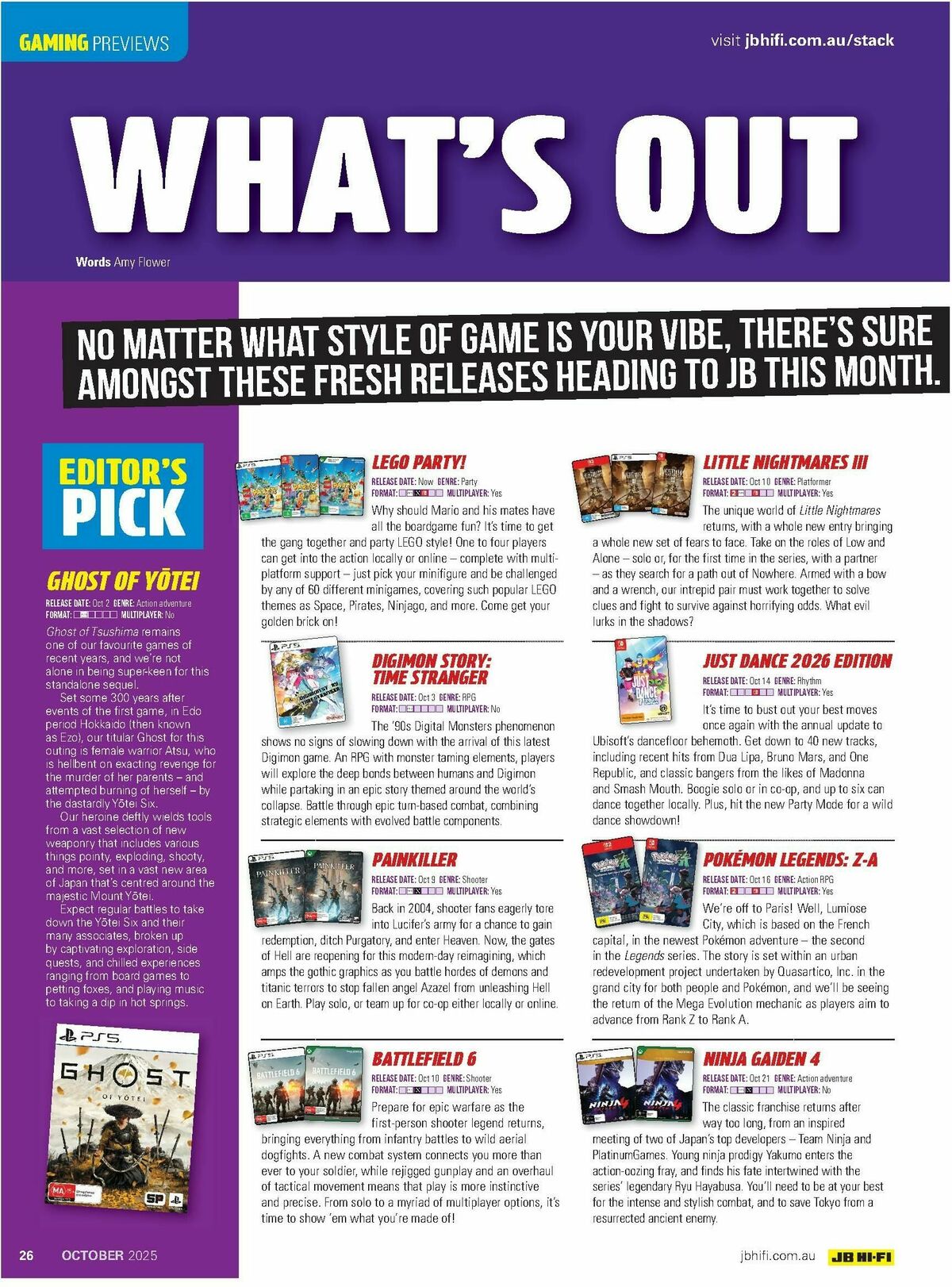 JB Hi-Fi Magazine October Catalogues from 1 October