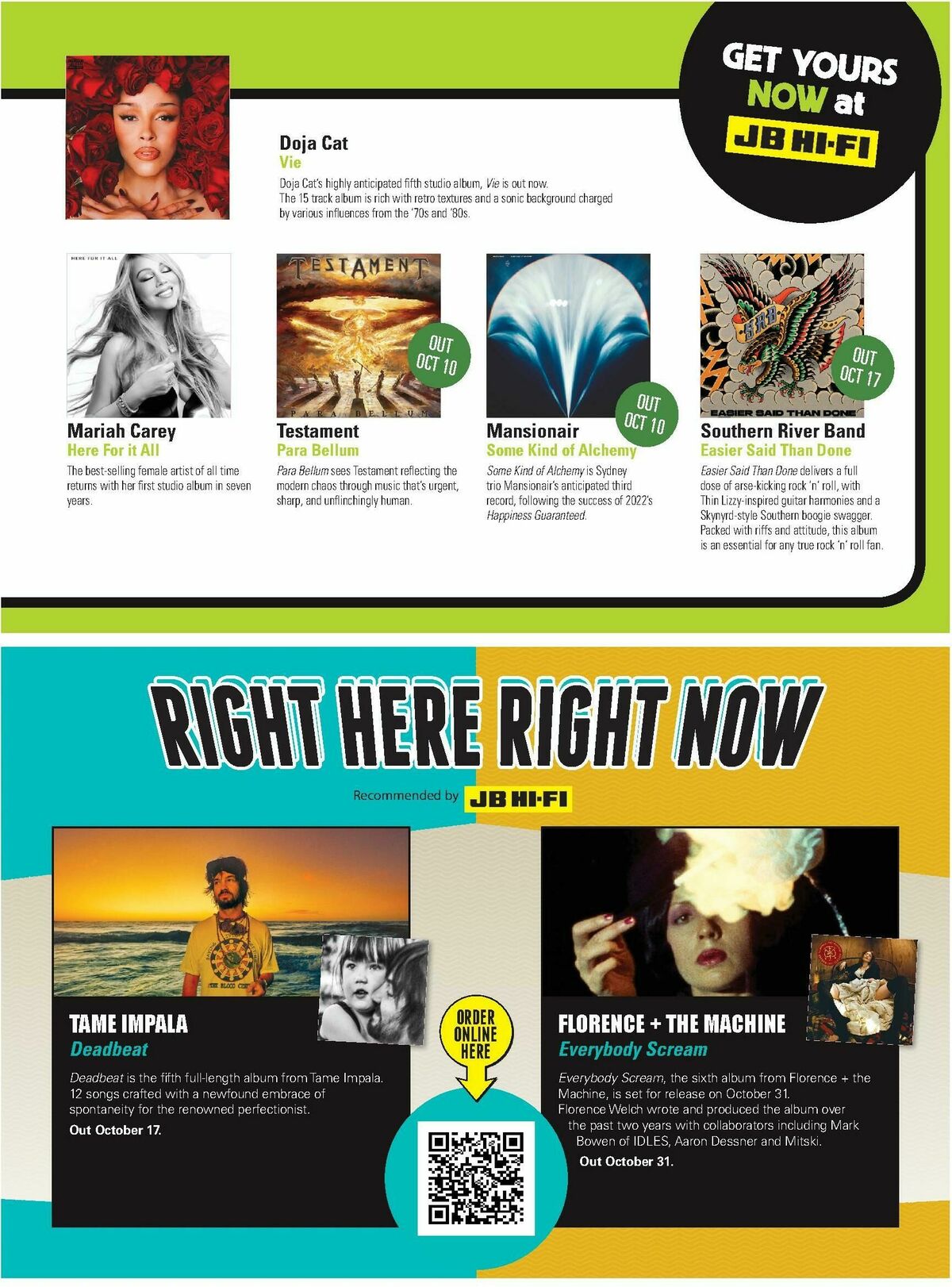 JB Hi-Fi Magazine October Catalogues from 1 October