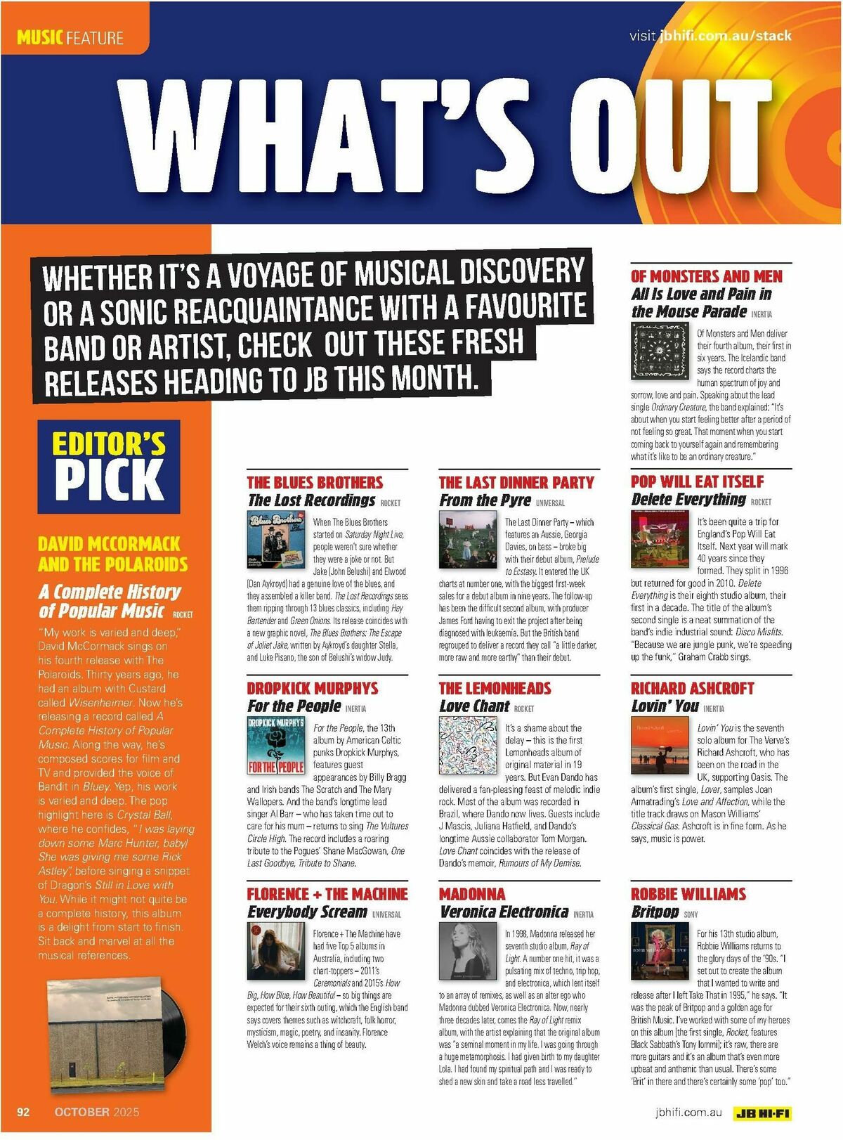 JB Hi-Fi Magazine October Catalogues from 1 October
