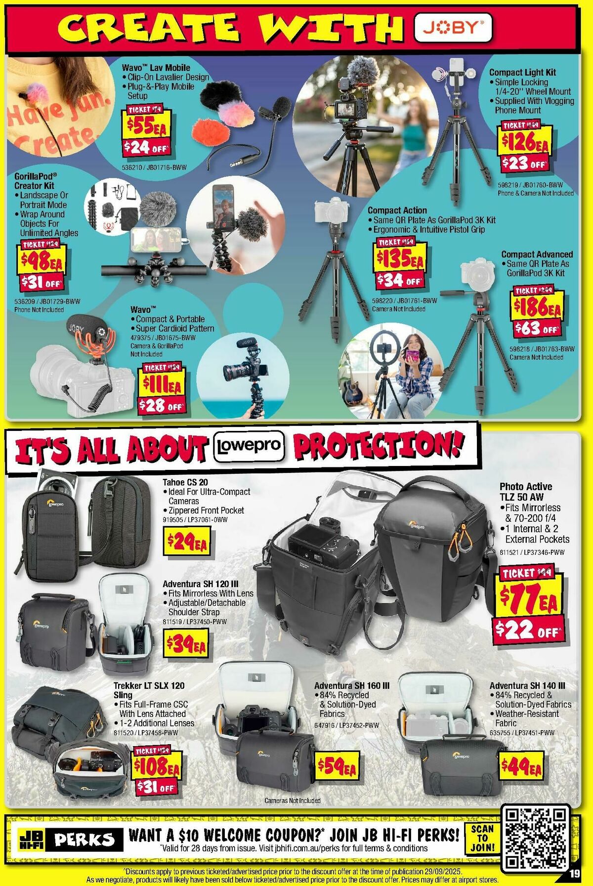 JB Hi-Fi Camera Bonanza! Catalogues from 1 October