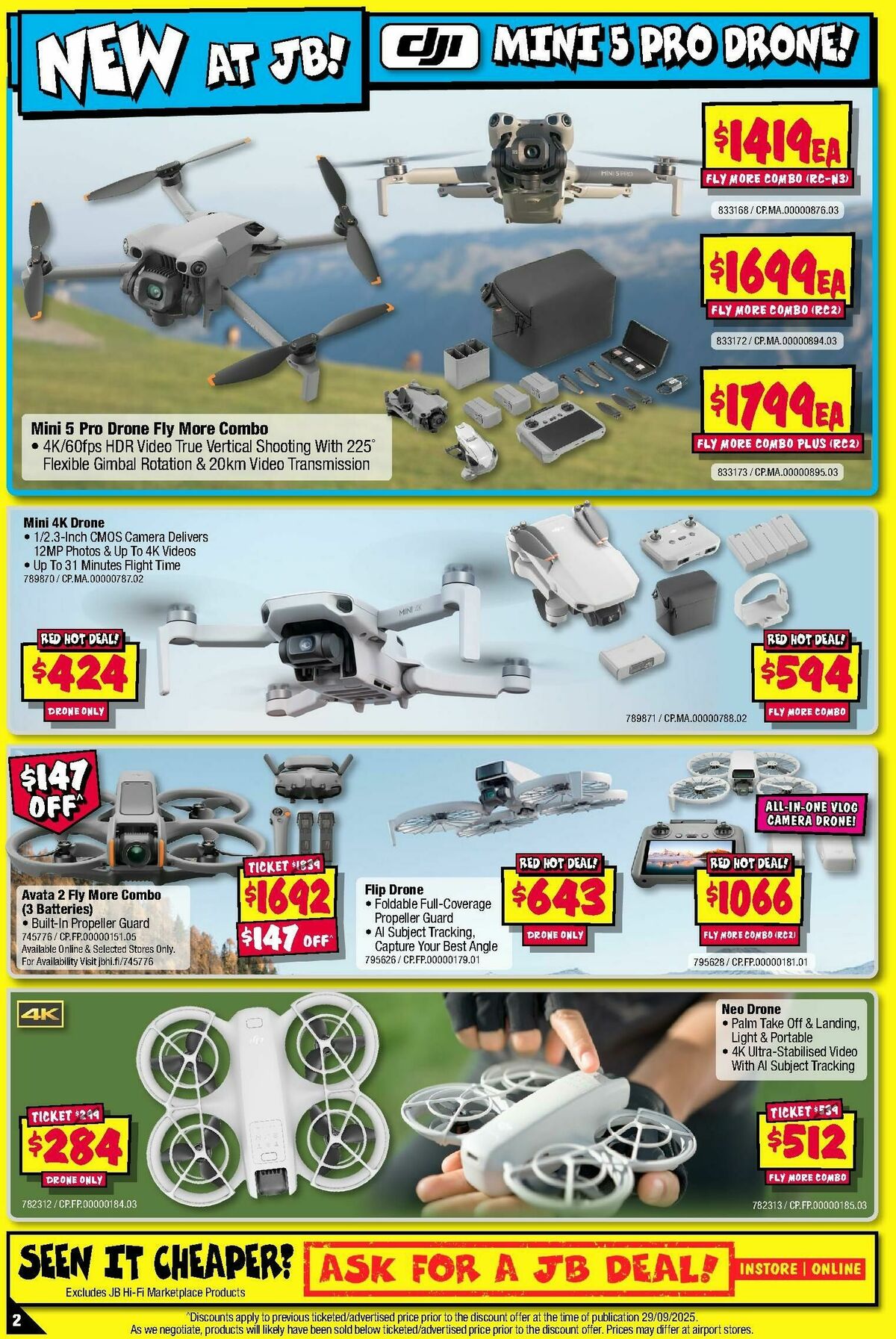 JB Hi-Fi Camera Bonanza! Catalogues from 1 October