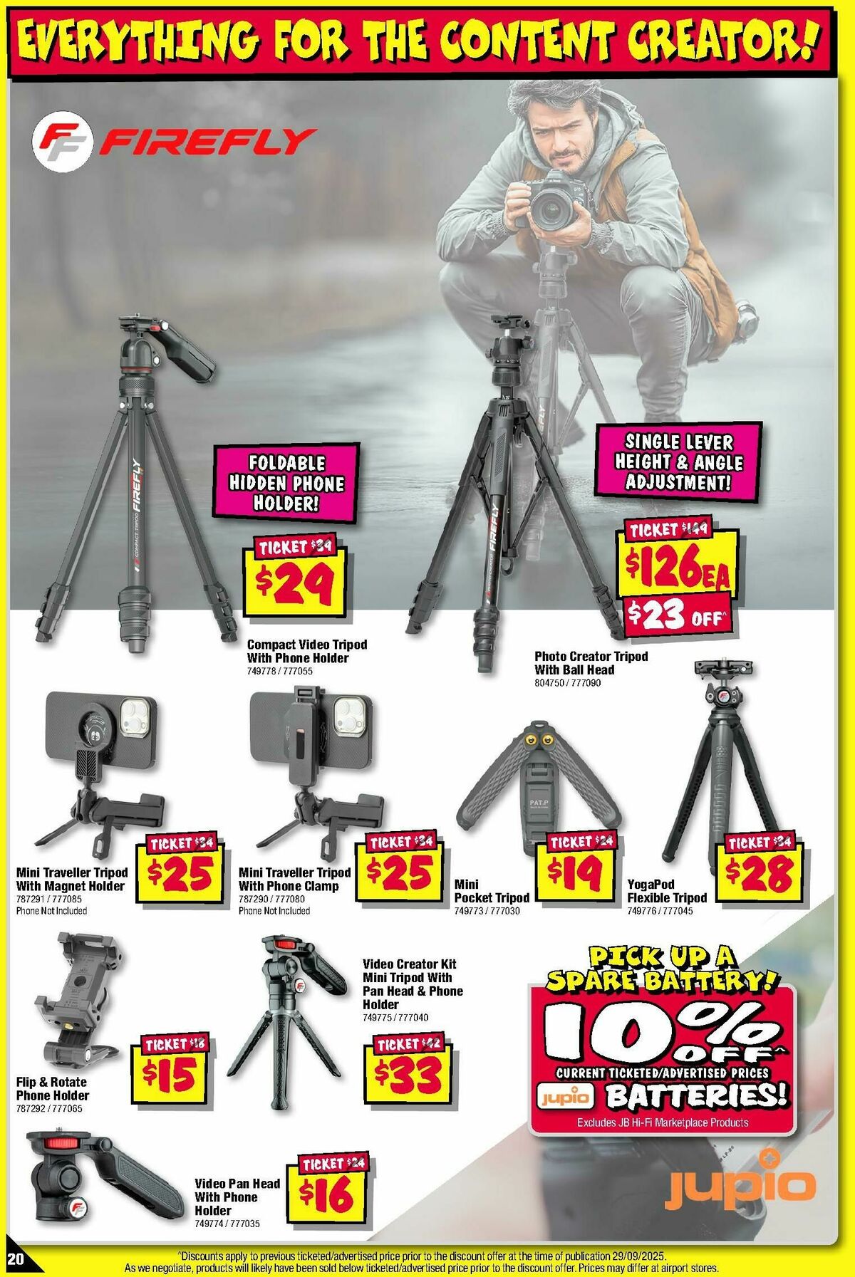 JB Hi-Fi Camera Bonanza! Catalogues from 1 October