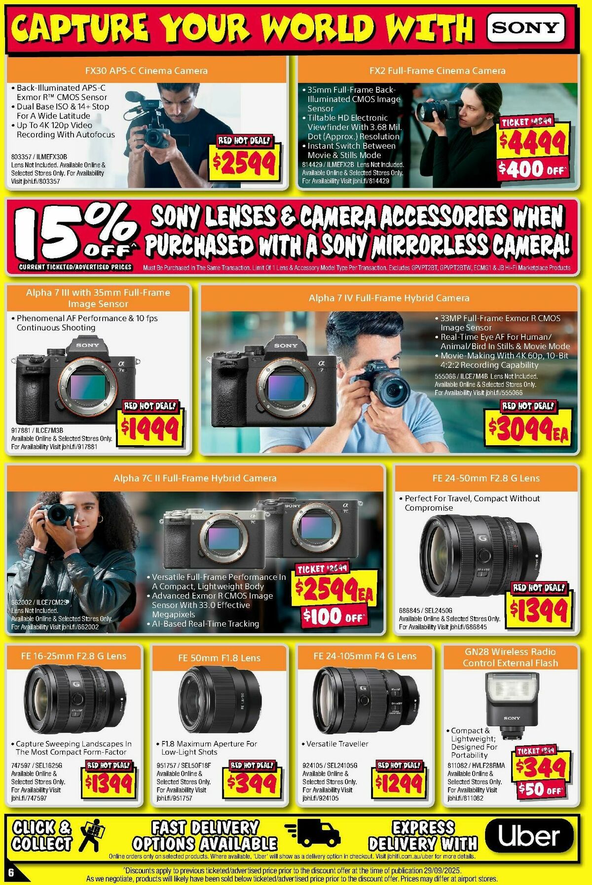 JB Hi-Fi Camera Bonanza! Catalogues from 1 October