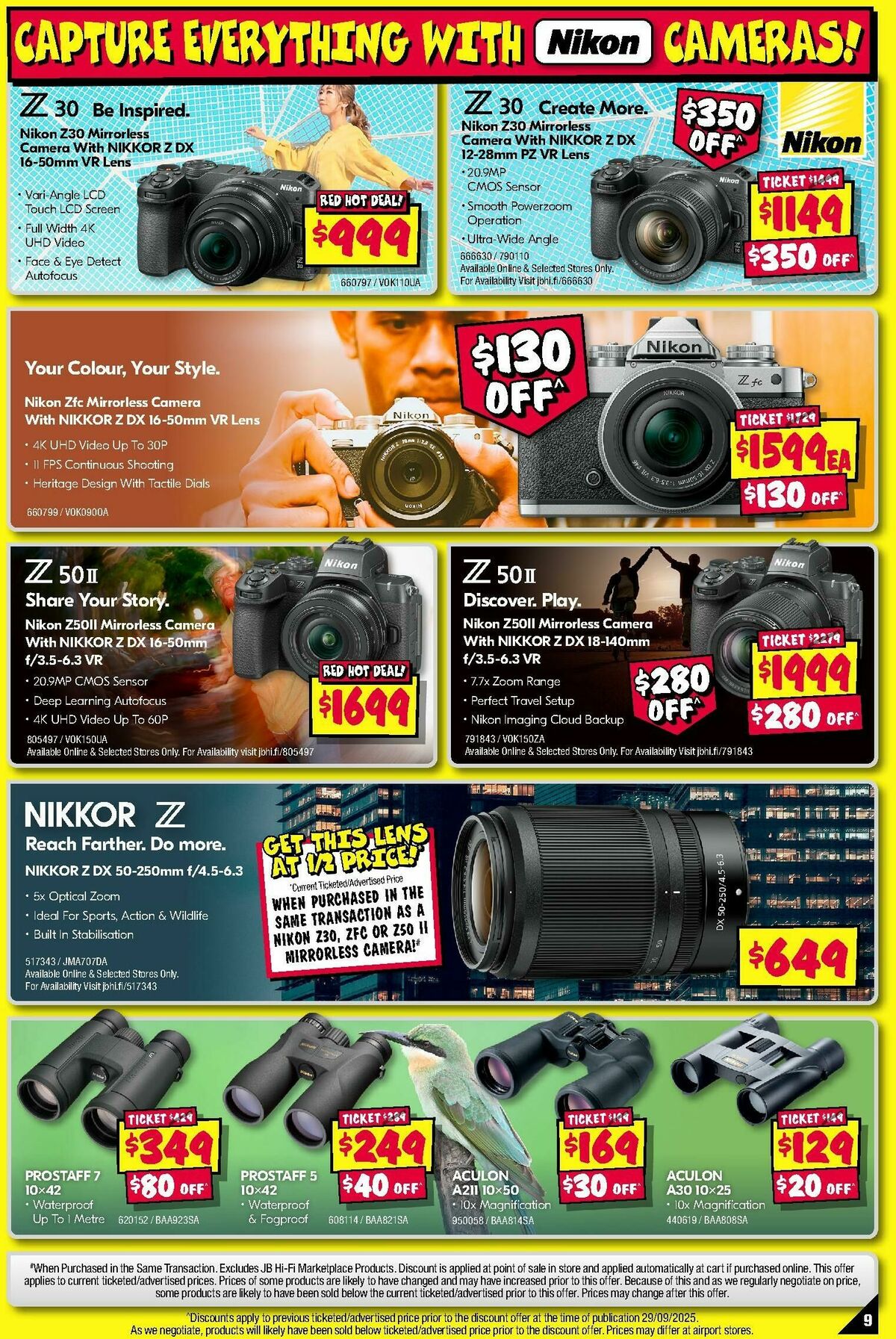 JB Hi-Fi Camera Bonanza! Catalogues from 1 October