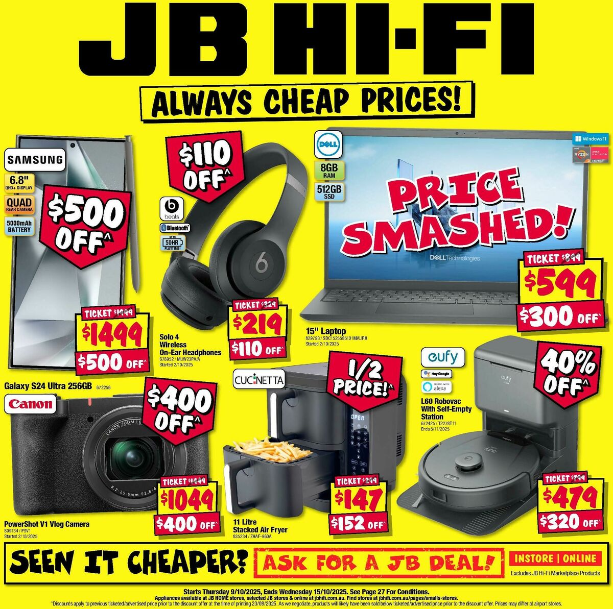 JB Hi-Fi Catalogues from 9 October