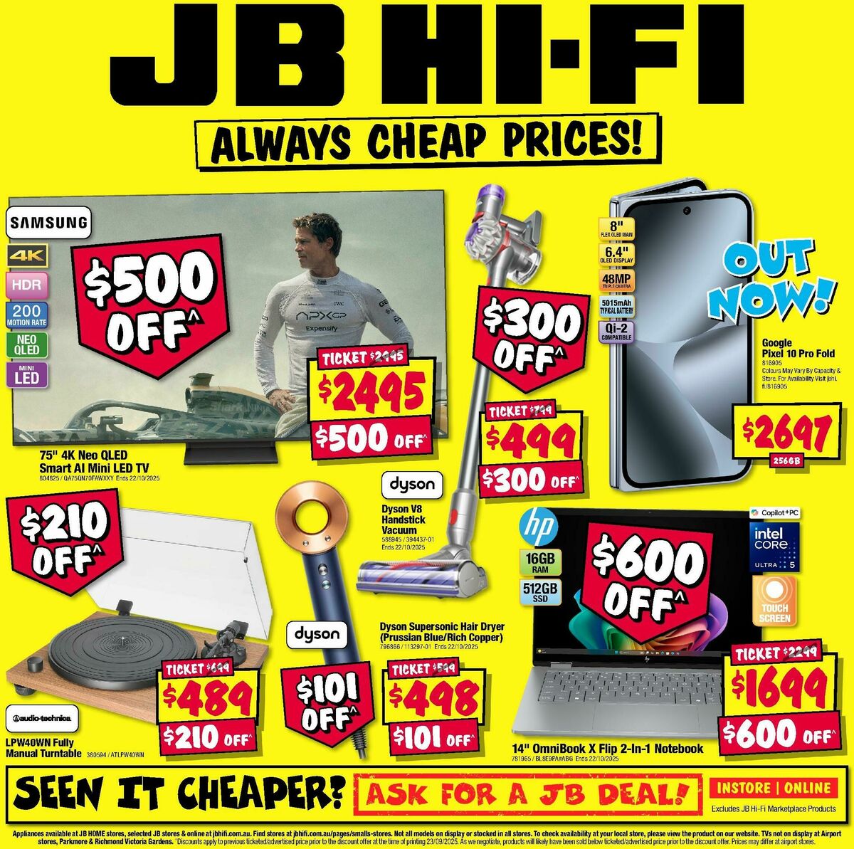 JB Hi-Fi Catalogues from 9 October