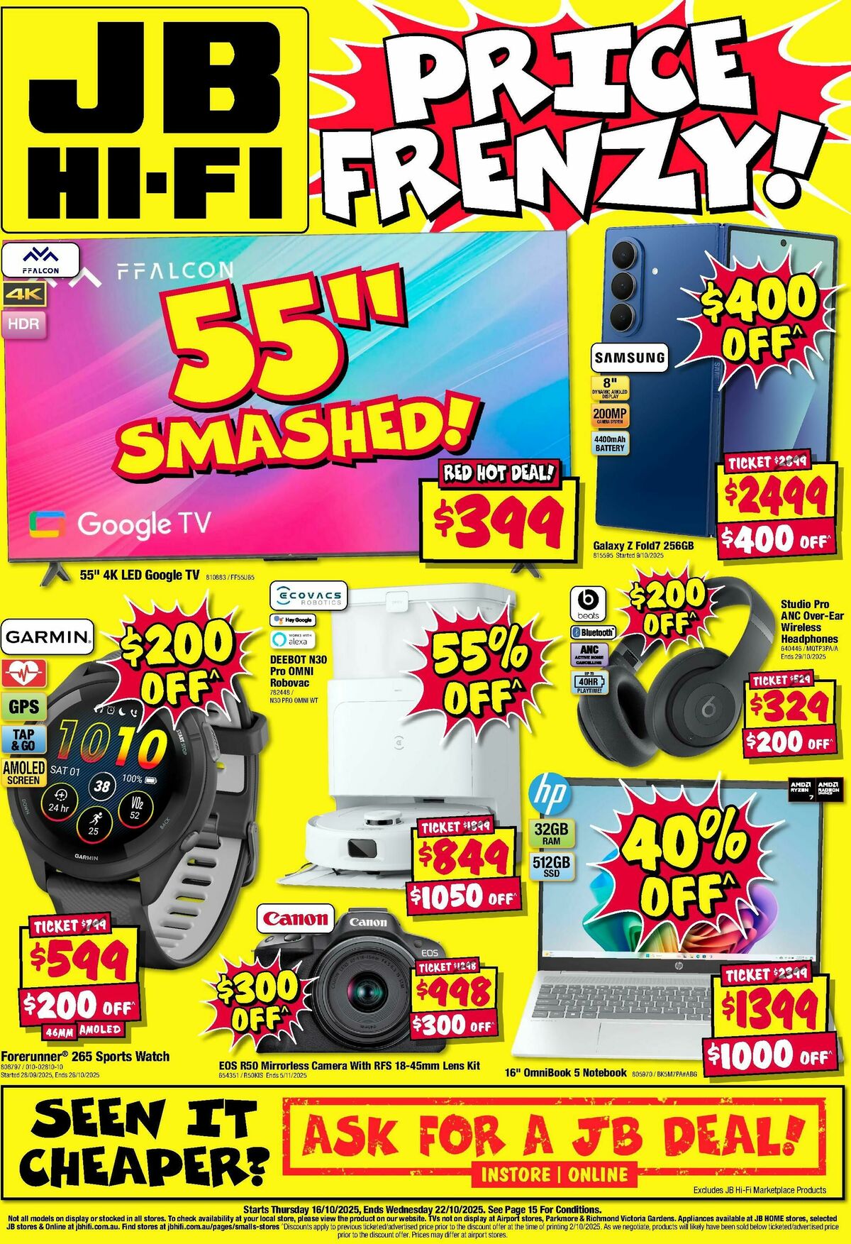 JB Hi-Fi Catalogues from 16 October
