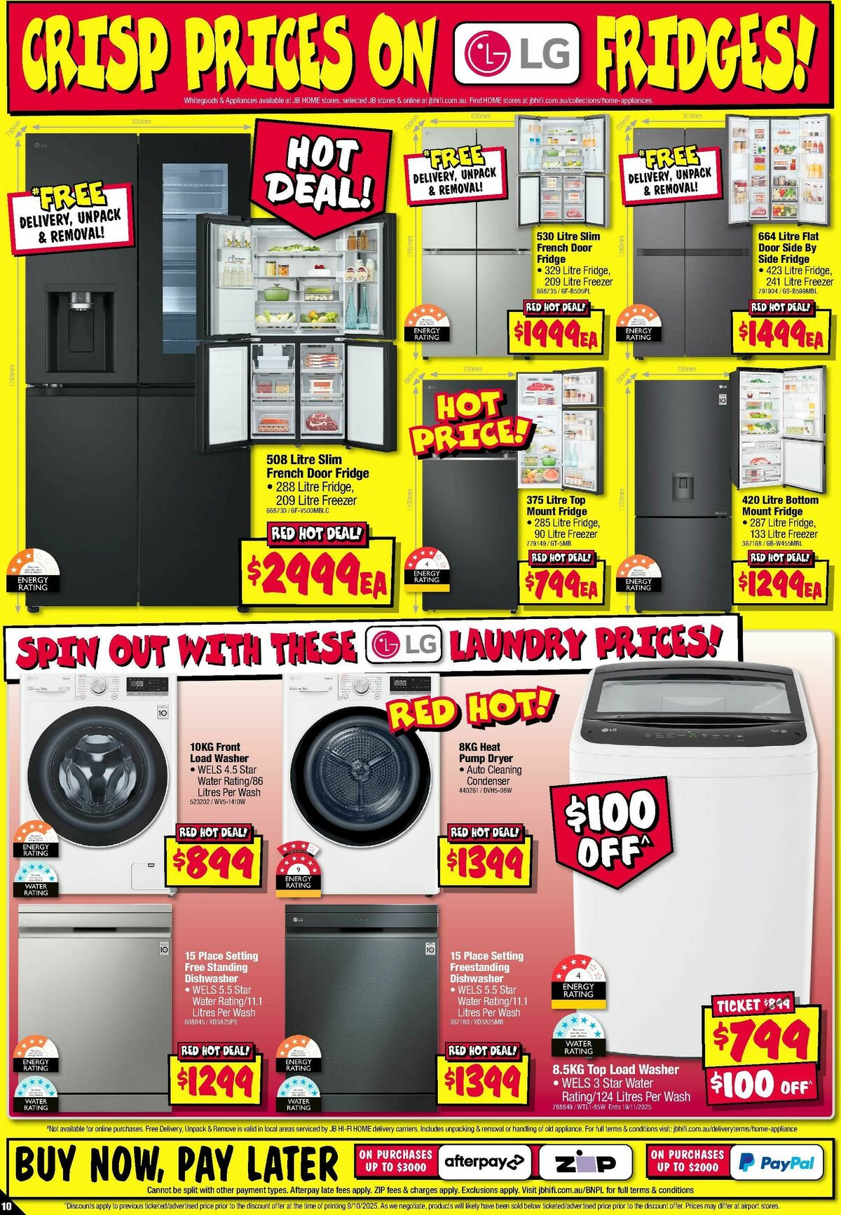 JB Hi-Fi Home Appliance Sellout Catalogues from 23 October