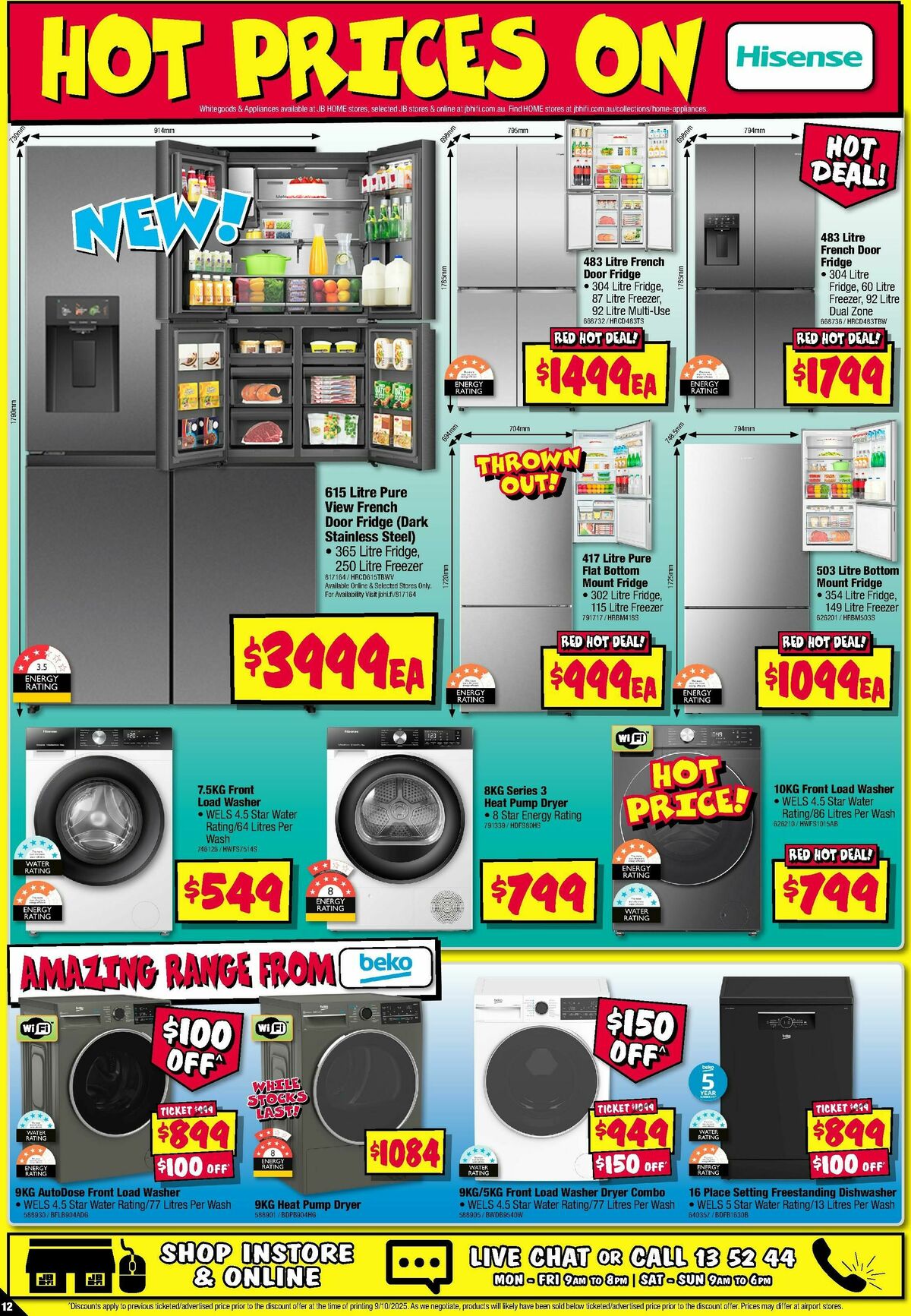 JB Hi-Fi Home Appliance Sellout Catalogues from 23 October
