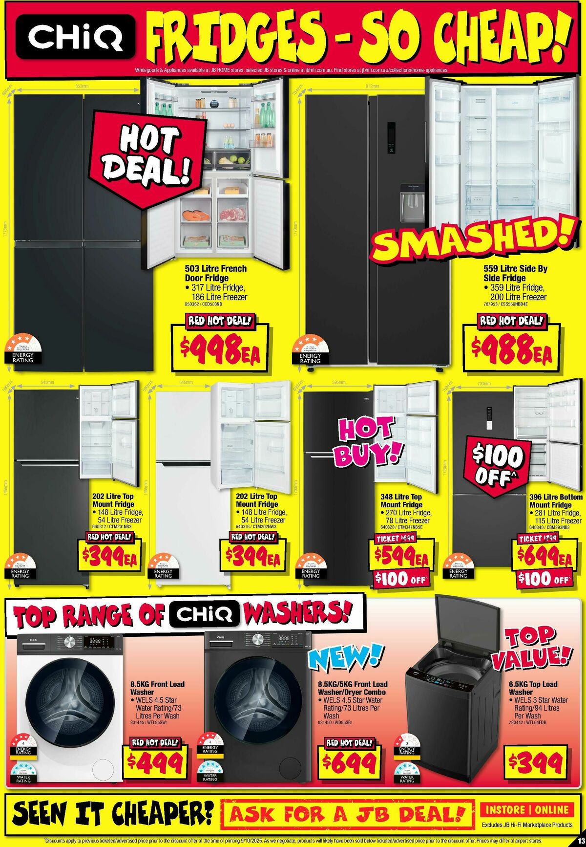 JB Hi-Fi Home Appliance Sellout Catalogues from 23 October