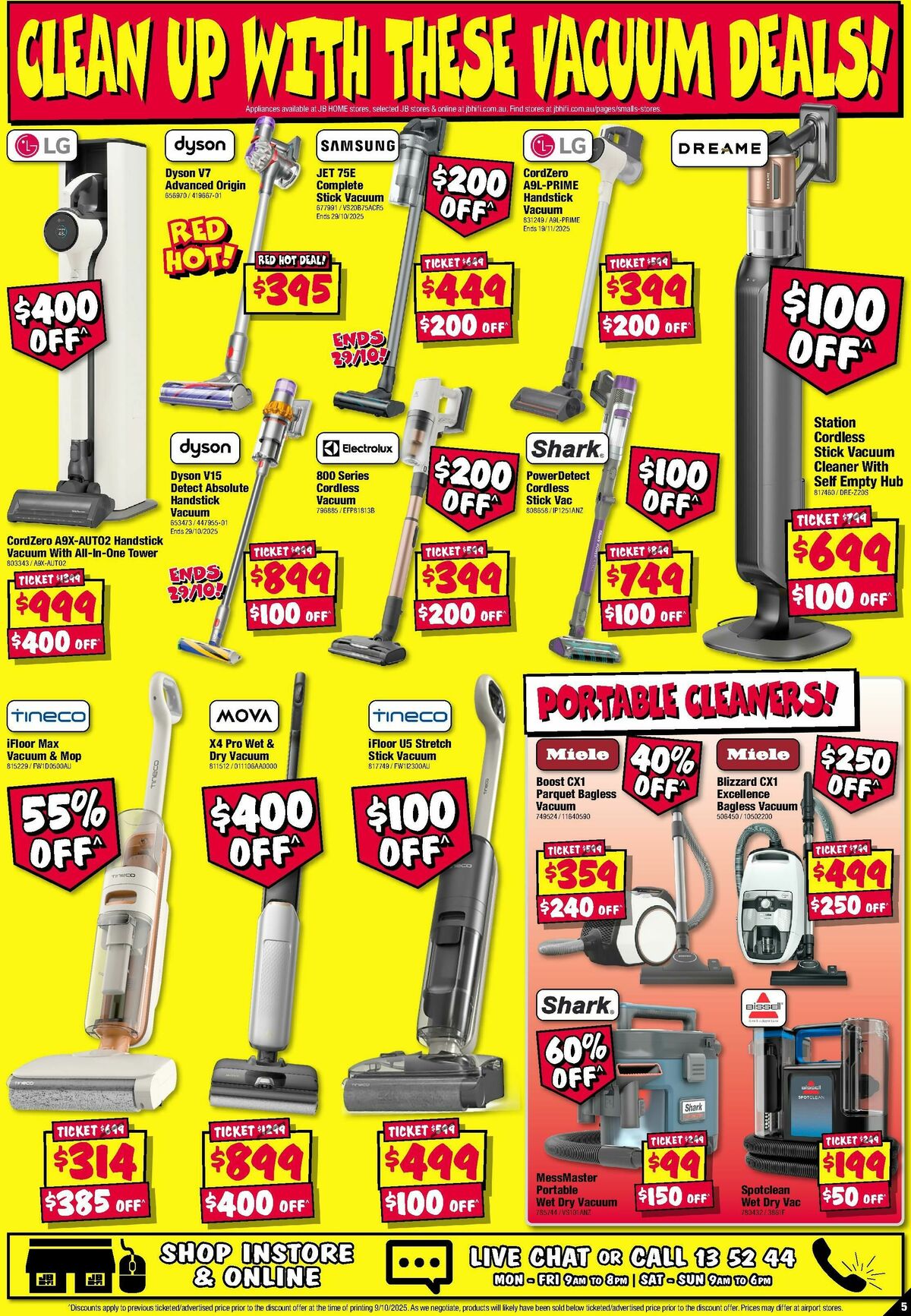 JB Hi-Fi Home Appliance Sellout Catalogues from 23 October