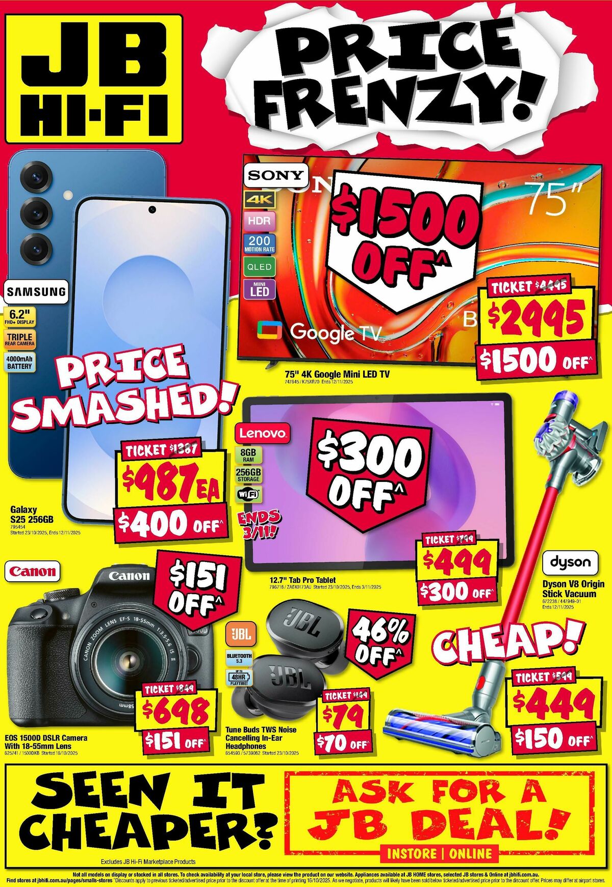 JB Hi-Fi Catalogues from 30 October