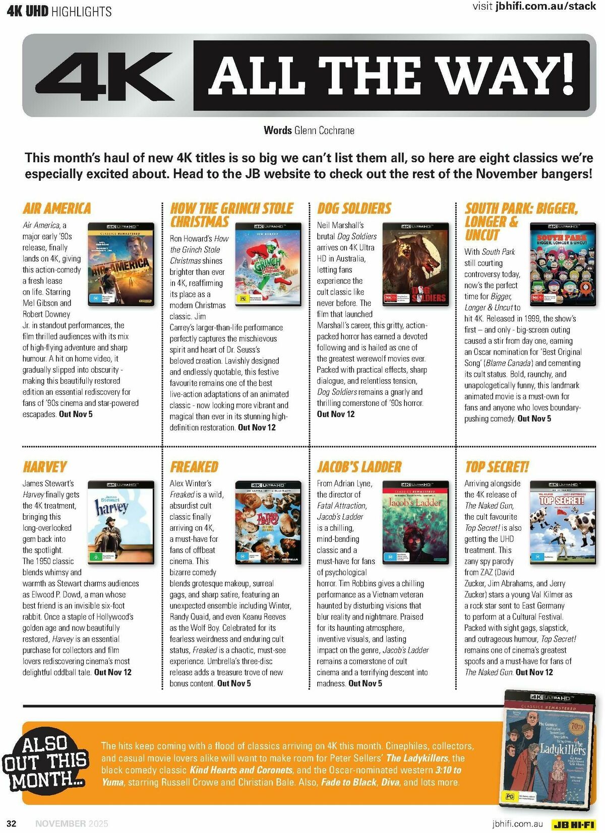 JB Hi-Fi Magazine October Catalogues from 1 November