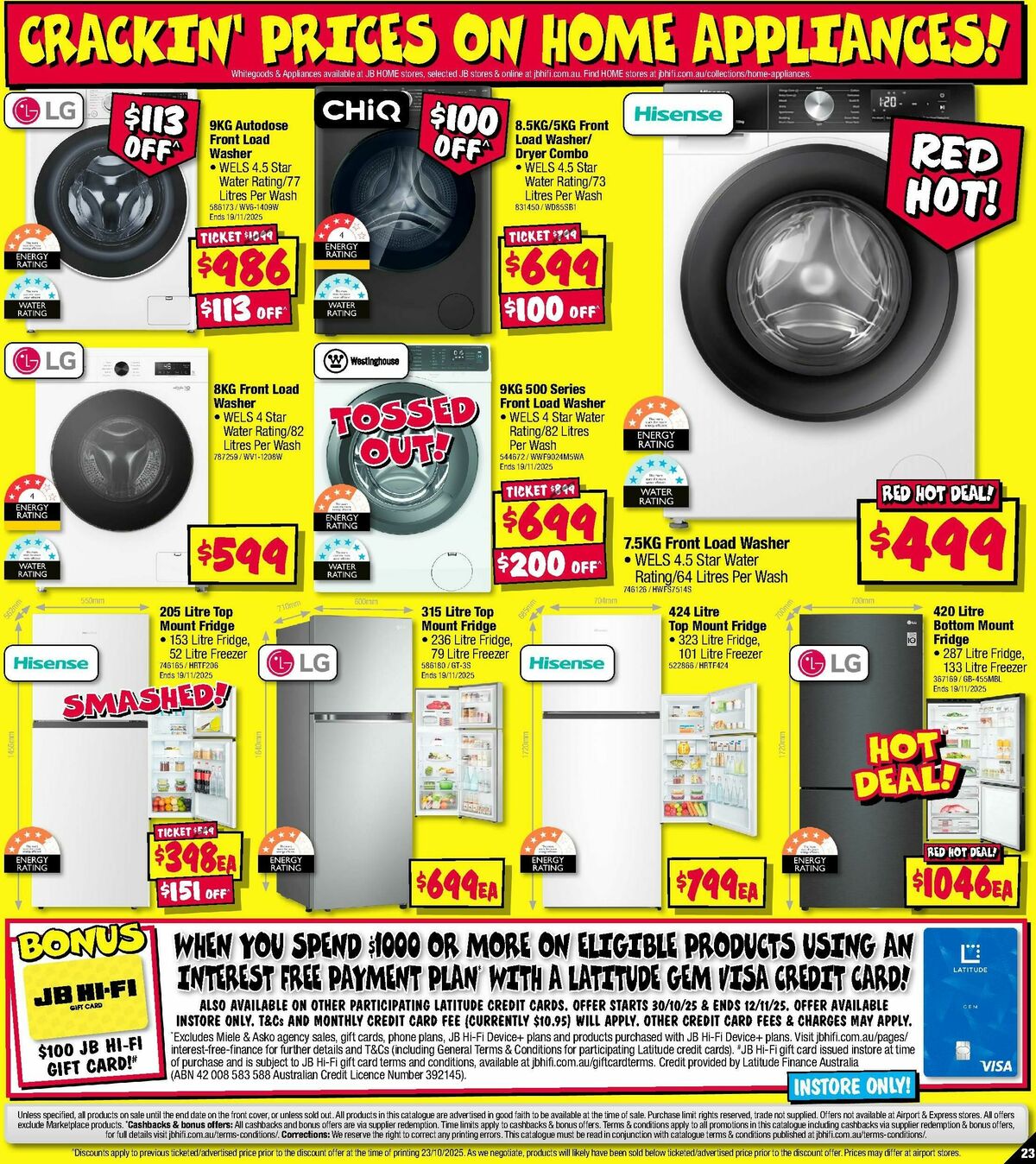 JB Hi-Fi Catalogues from 6 November