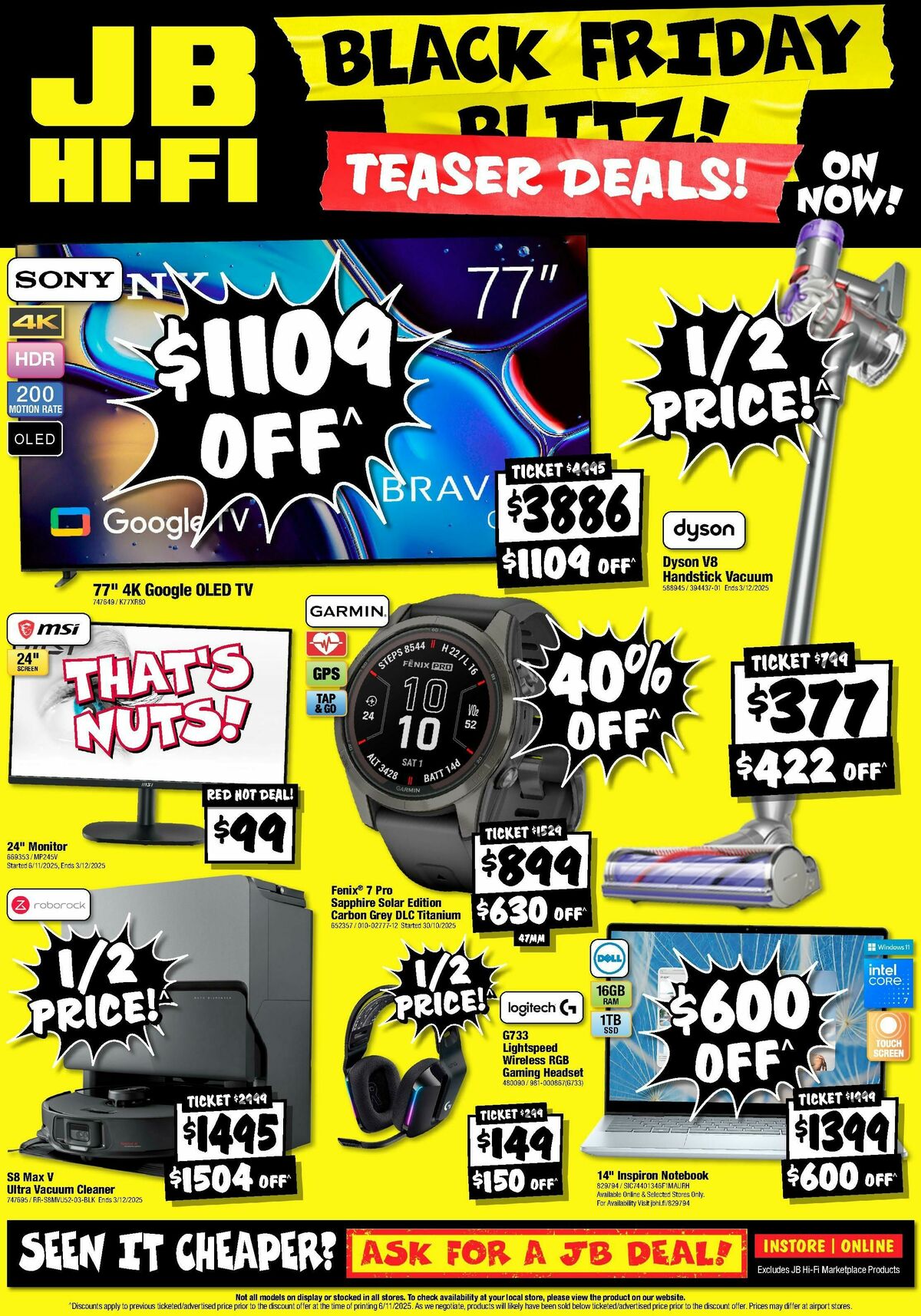 JB Hi-Fi Catalogues from 13 November