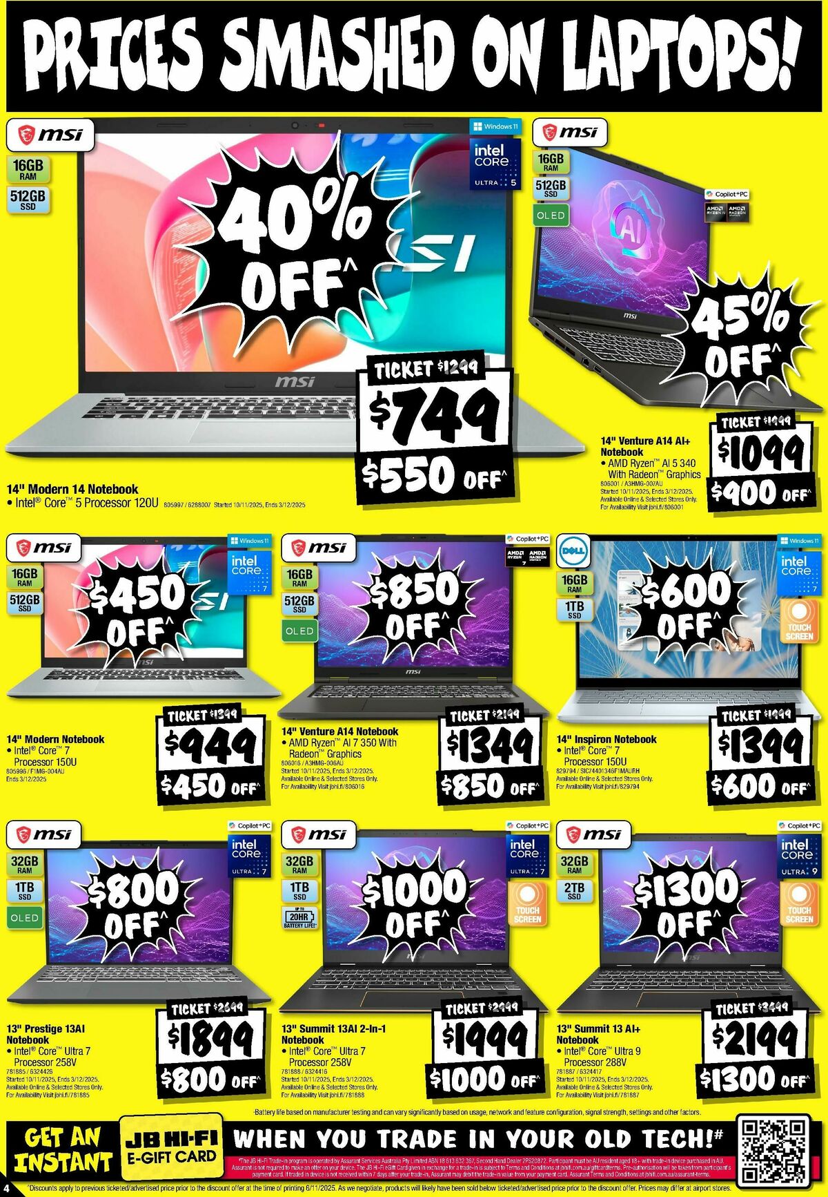 JB Hi-Fi Catalogues from 13 November