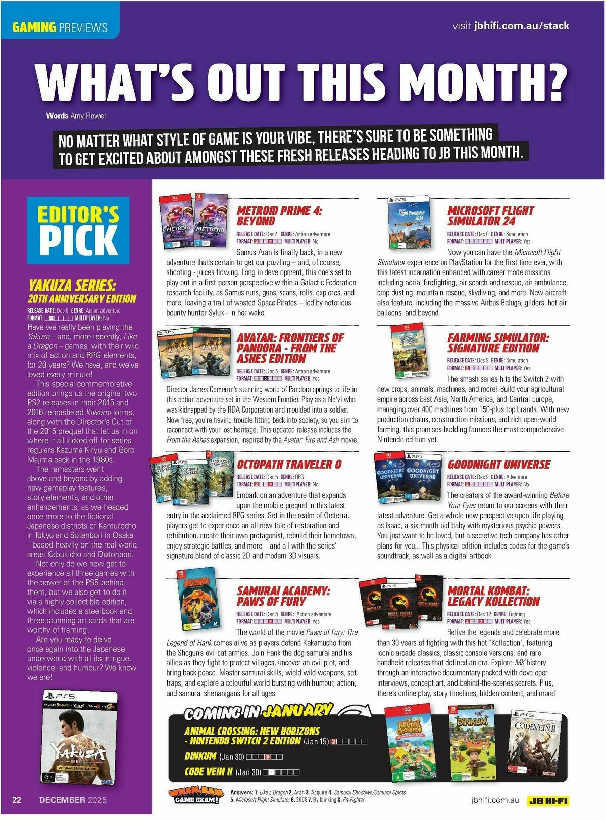 JB Hi-Fi Magazine December Catalogues from 1 December