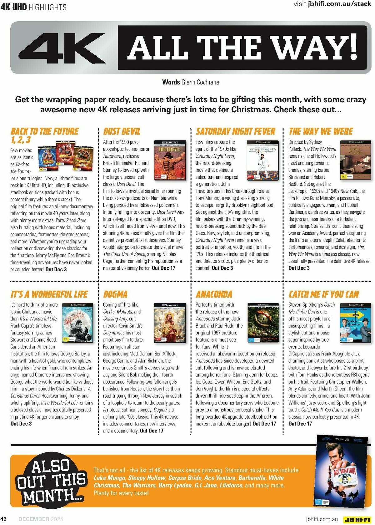JB Hi-Fi Magazine December Catalogues from 1 December